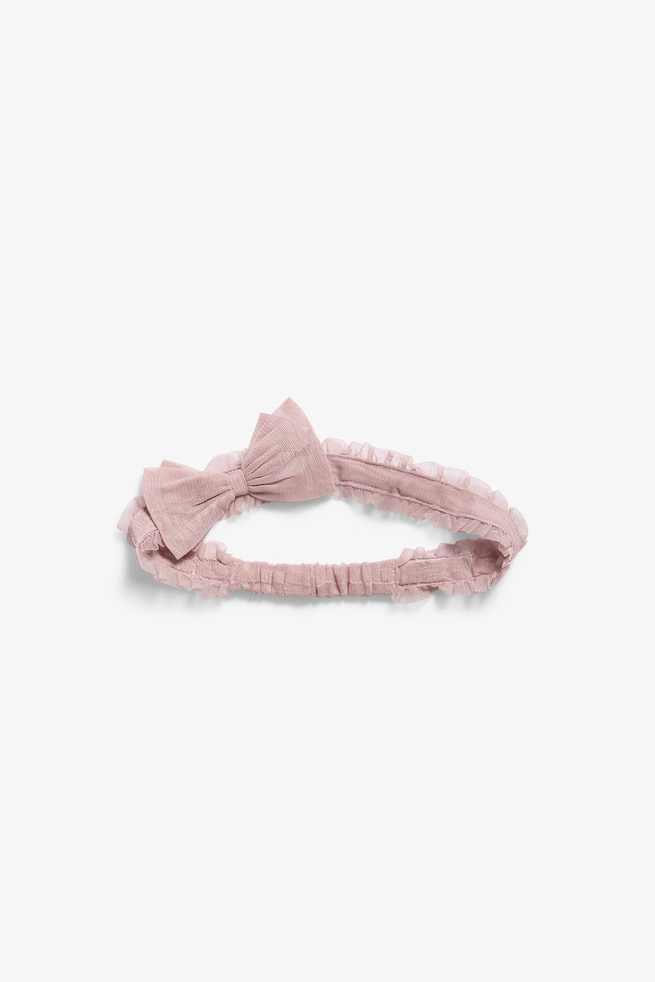 Mesh bow hairband - Pink - 3