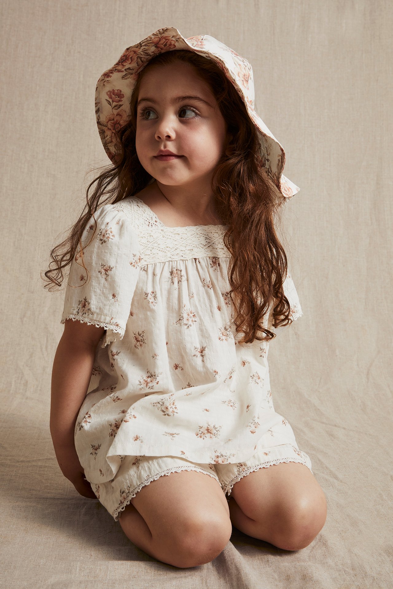Floral set - Off-white - 1
