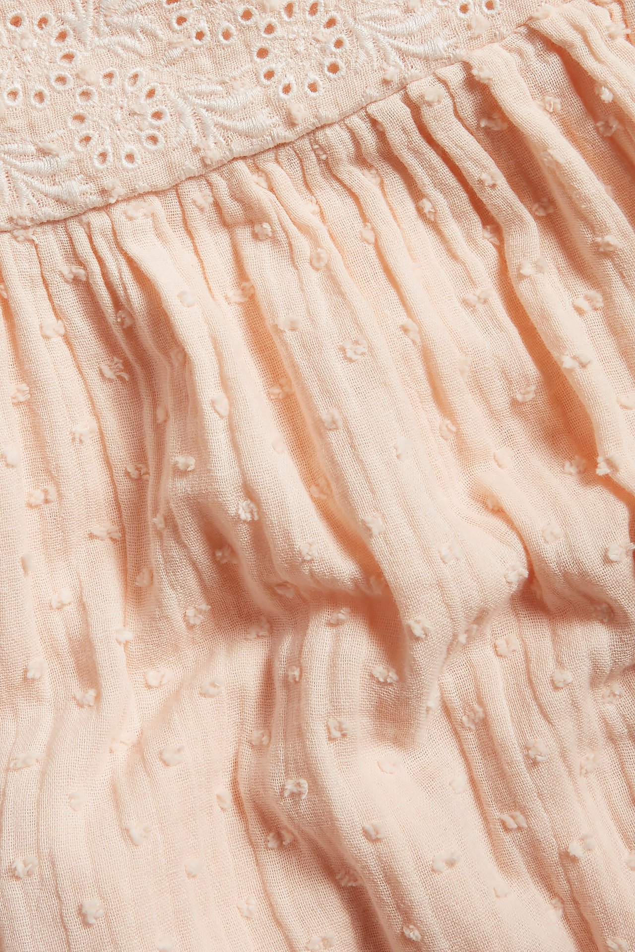 Kleid mit Pünktchen - Orange - 4