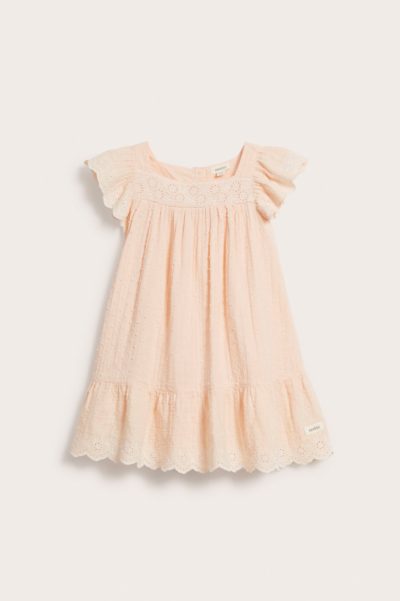 Kleid mit Pünktchen - Orange - 5