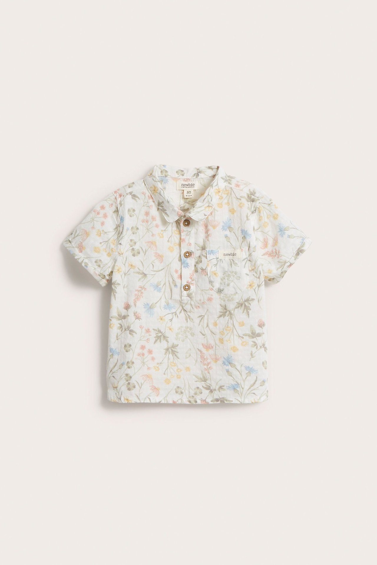 Meadow flower short-sleeved shirt - Off-white - 3