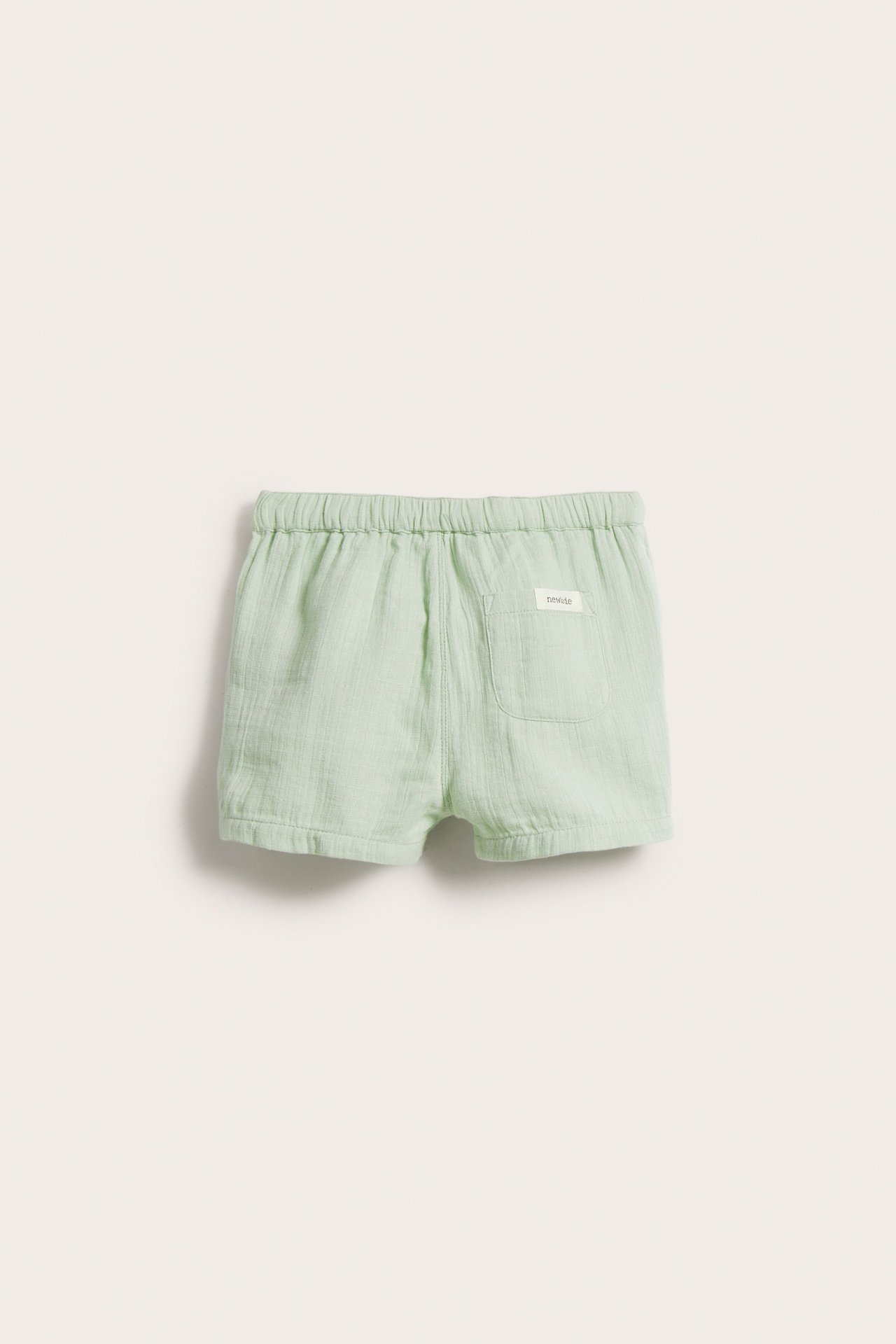 Cotton muslin shorts - Green - 3