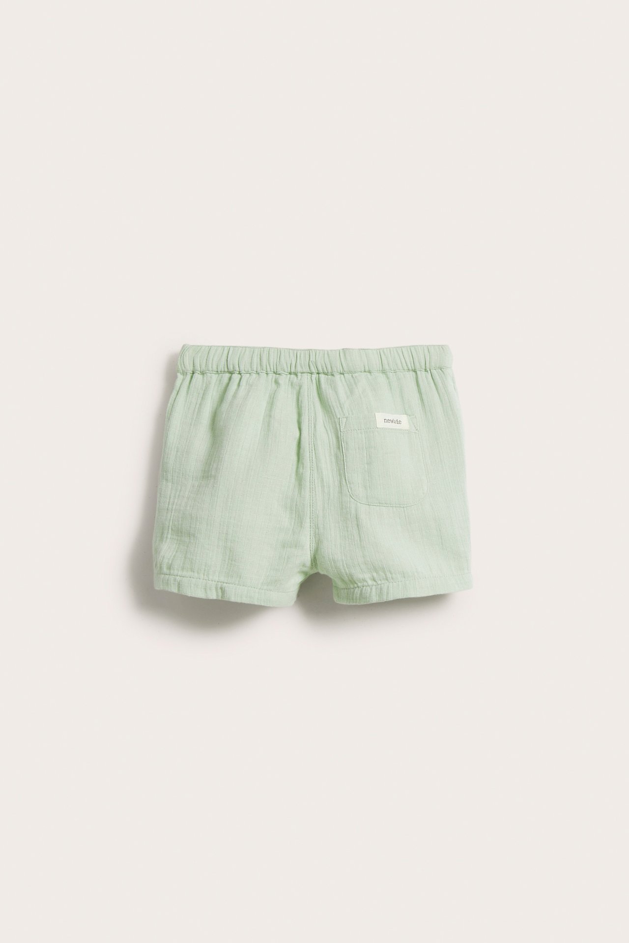 Shorts aus Baumwollmusselin - Grün - 3