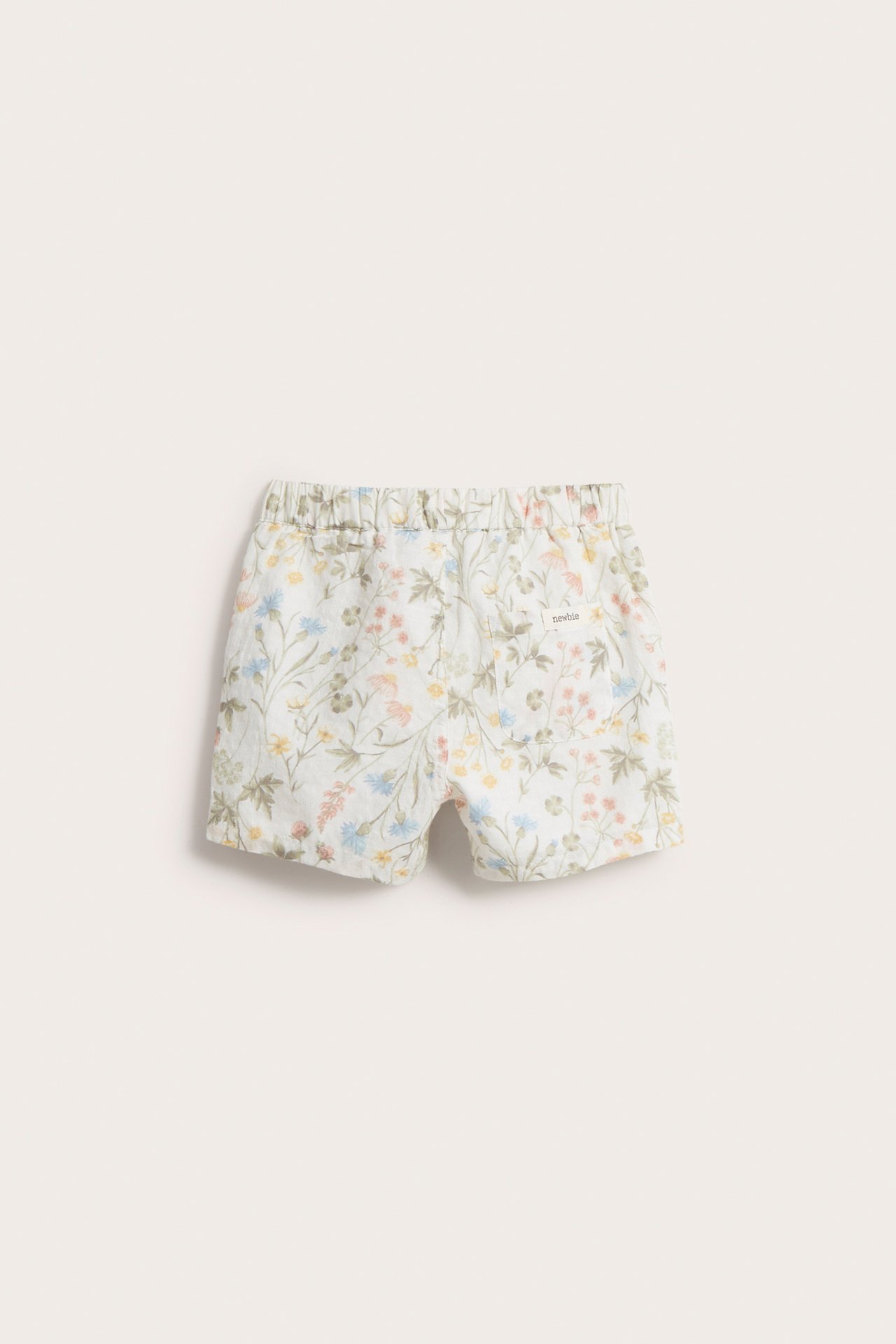 Shorts mit Wiesenblumenmuster - Naturweiß - 3