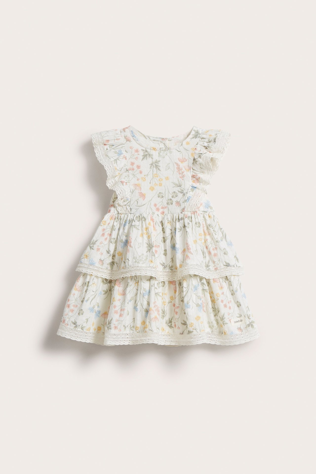 Kleid mit Wiesenblumenmuster - Naturweiß - 7
