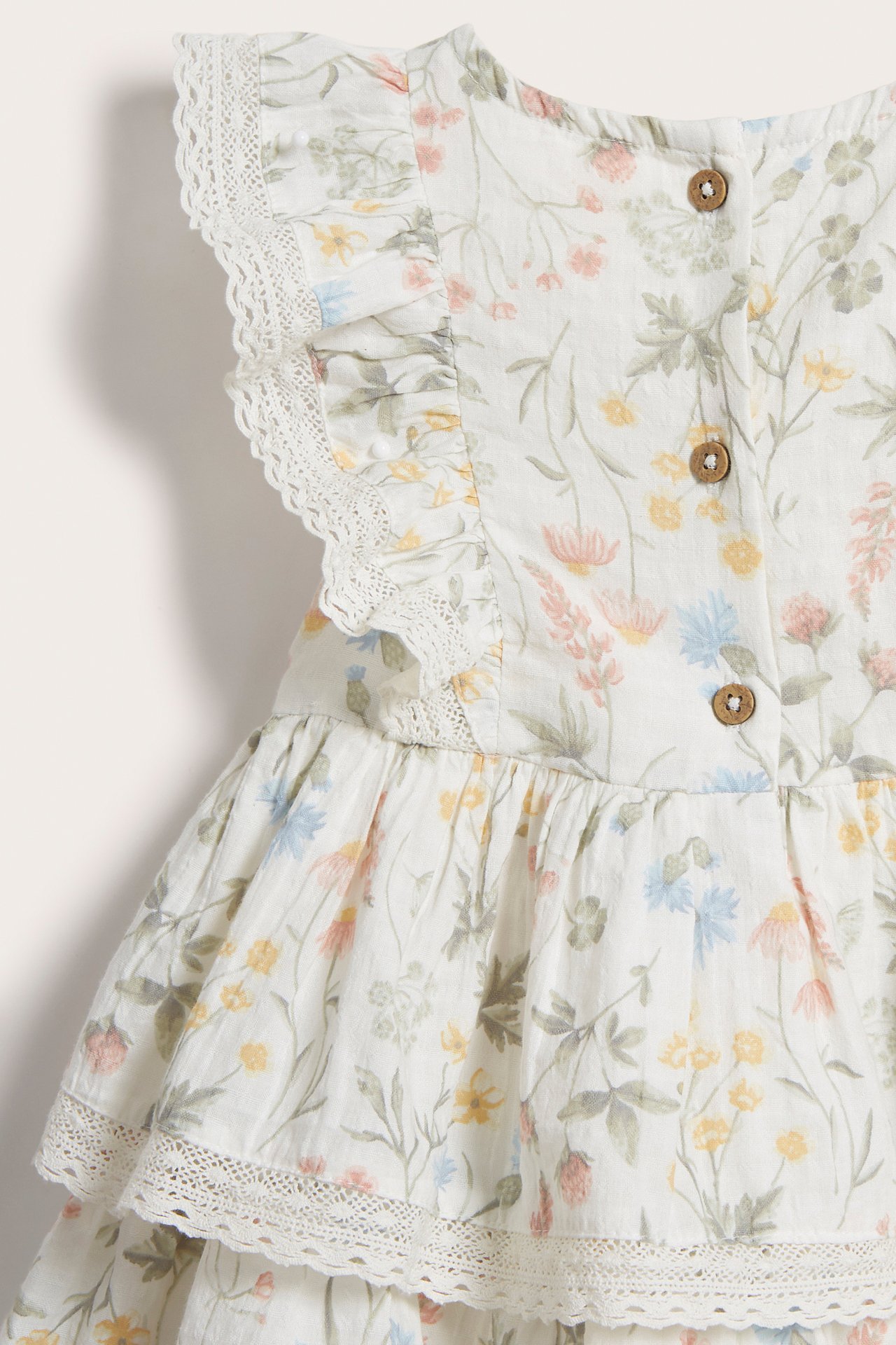 Kleid mit Wiesenblumenmuster - Naturweiß - 8