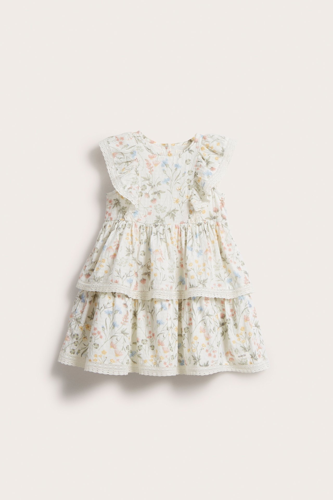 Kleid mit Wiesenblumenmuster - Naturweiß - 6