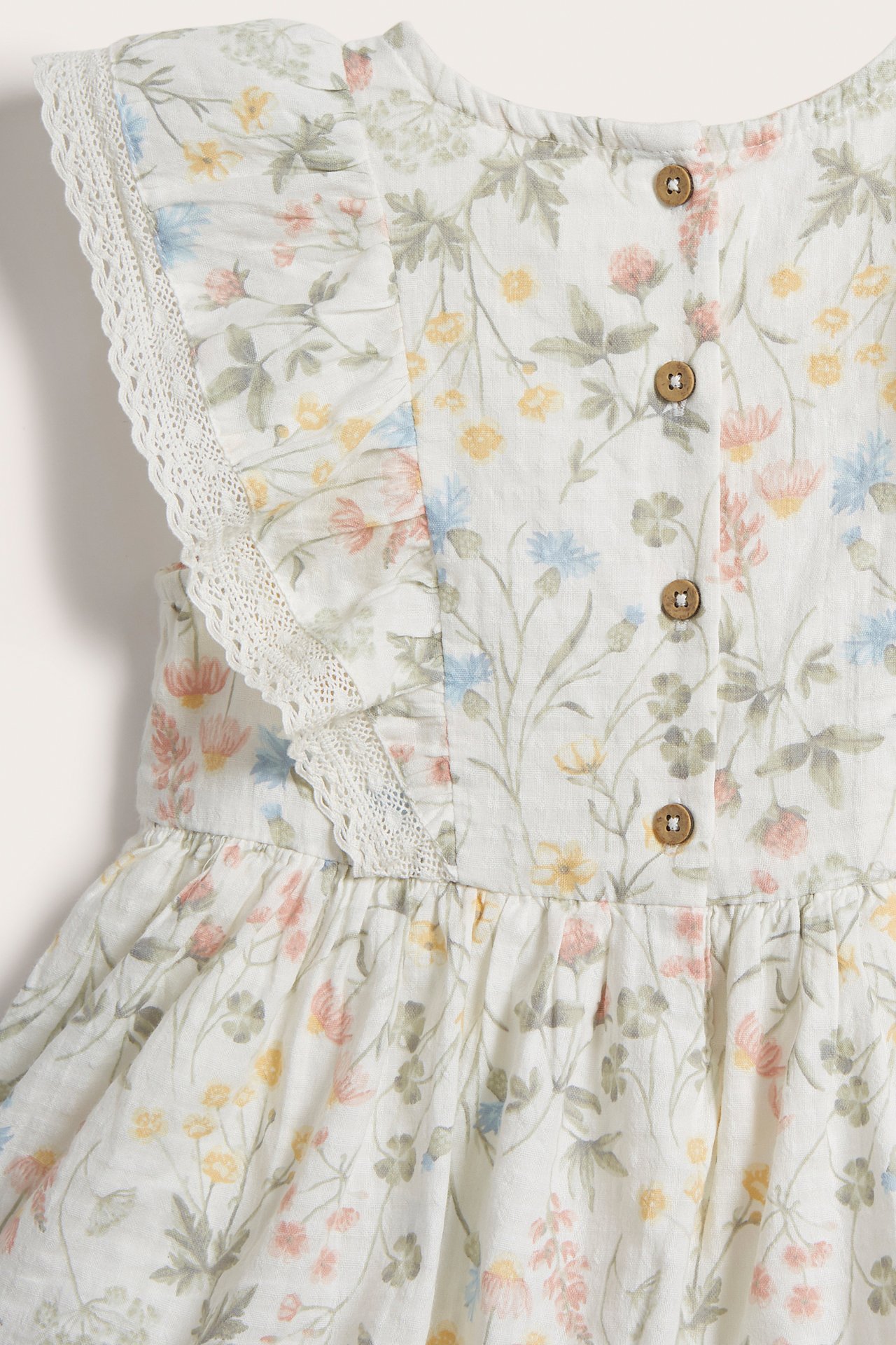 Kleid mit Wiesenblumenmuster - Naturweiß - 7
