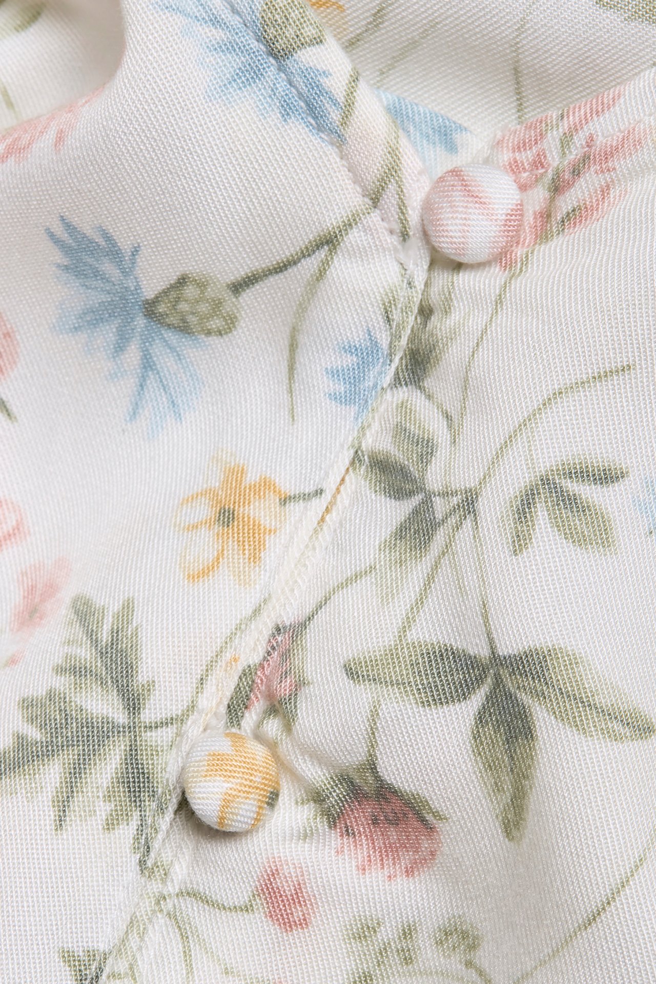 Midikleid mit Wiesenblumenmuster für Damen - Naturweiß - 7