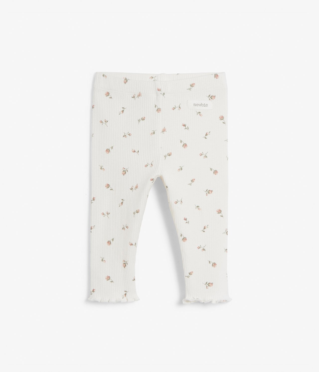 Basic-Leggings mit Blumenmuster - Naturweiß - 2