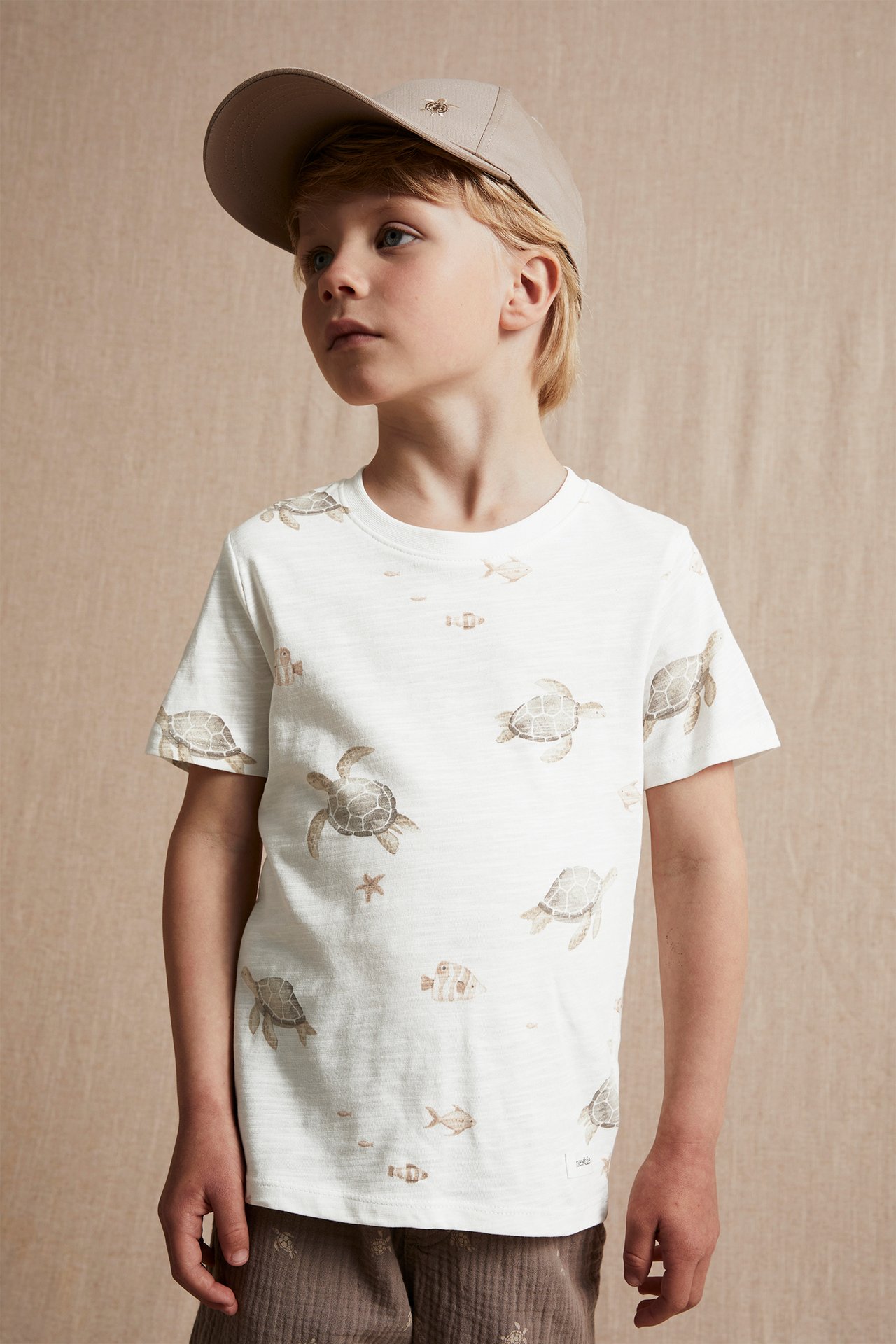 Sea  turtle t-shirt - Off-white - 1