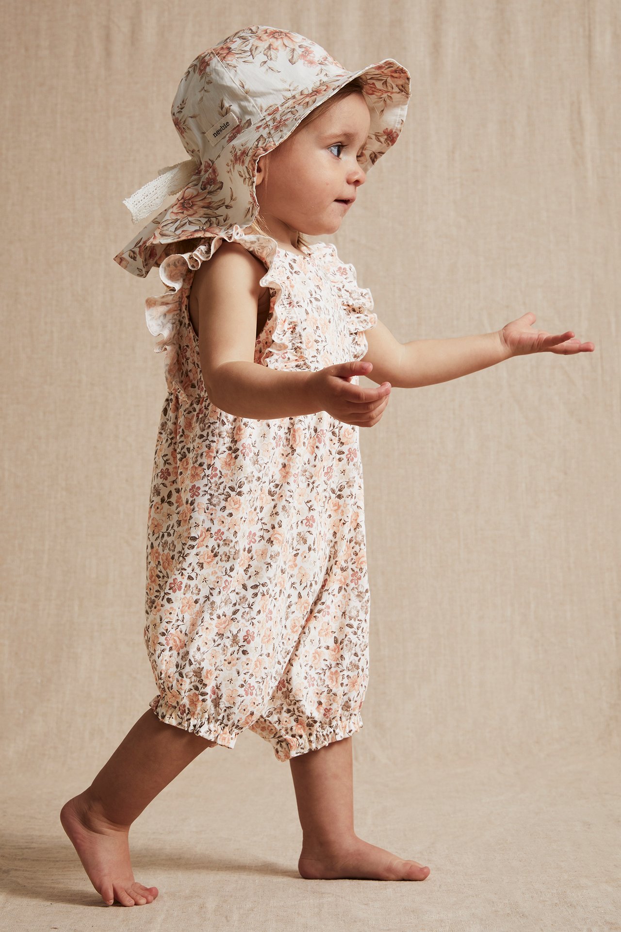 Floral romper - Off-white - 5