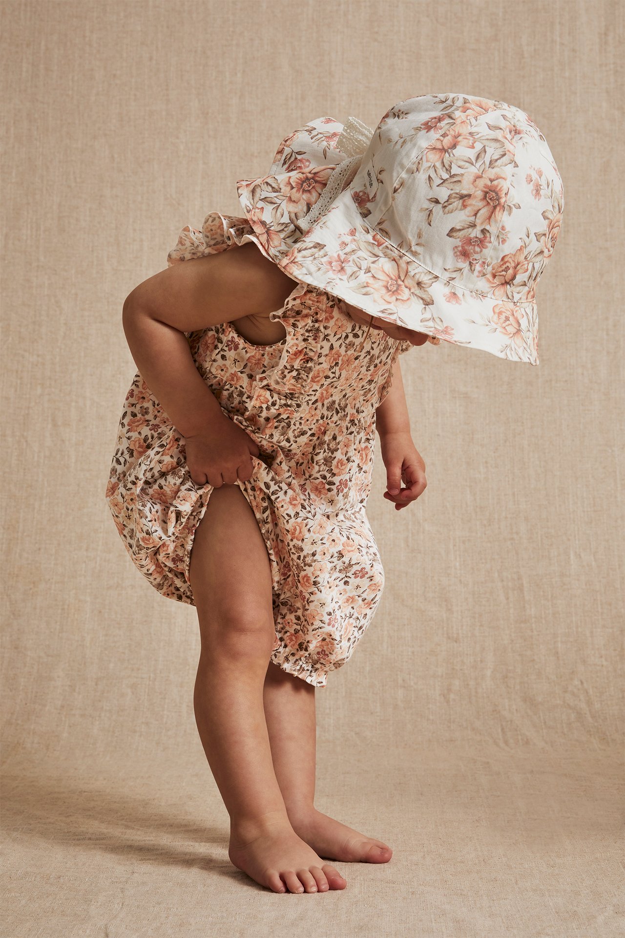 Floral romper - Off-white - 4