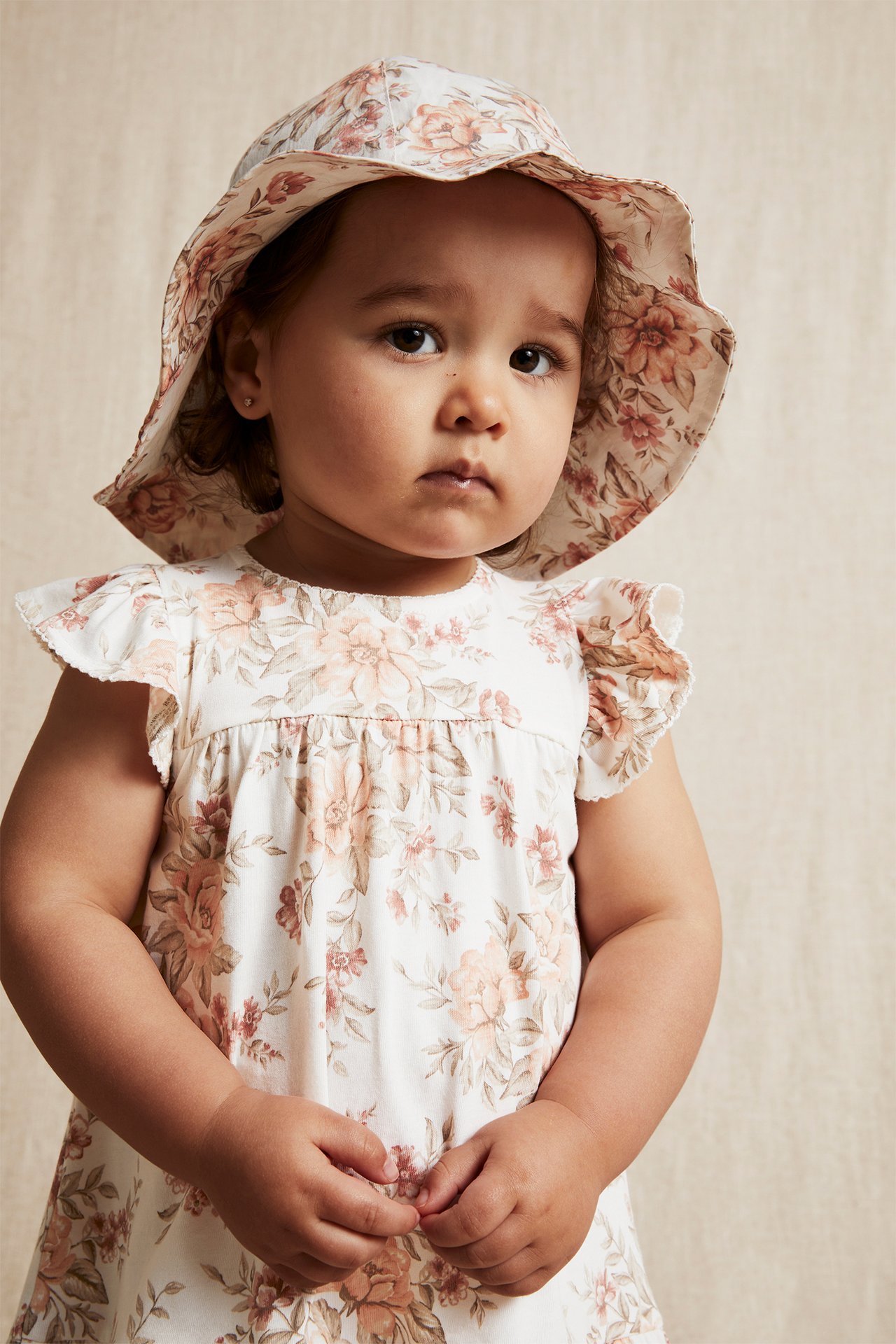 Floral smock dress - Off-white - 3