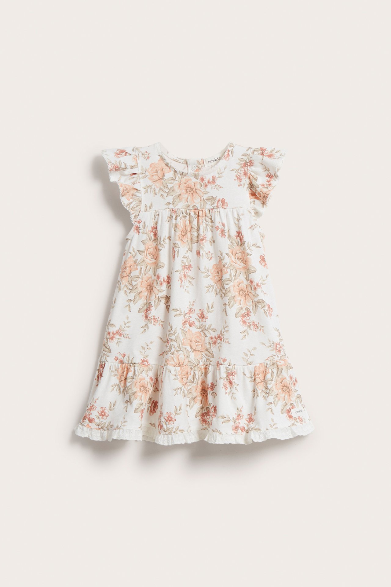 Floral smock dress - Off-white - 5