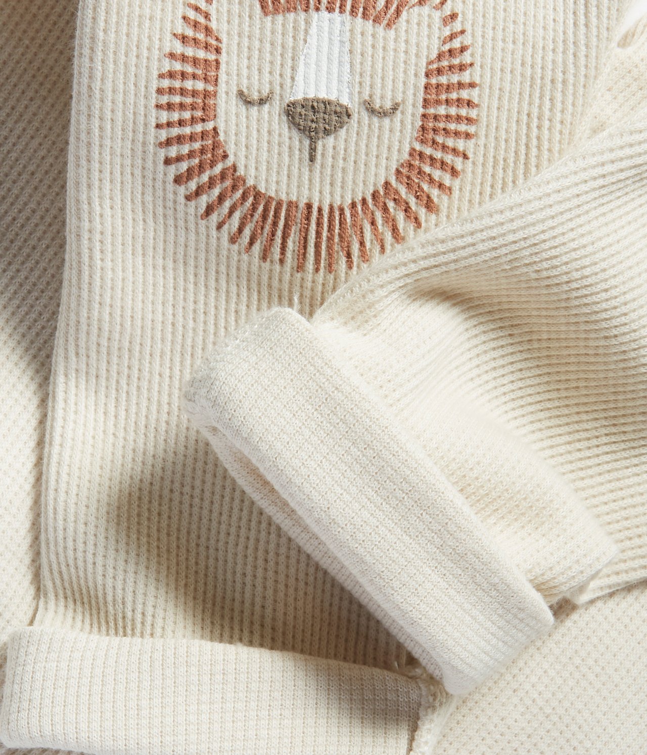 Lion print leggings - Light beige - 1