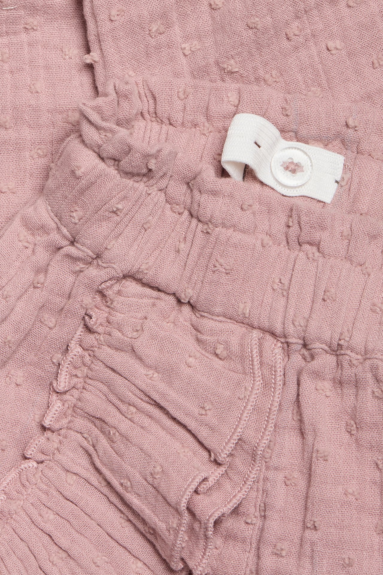 Crepe dobby dot pants - Pink - 1