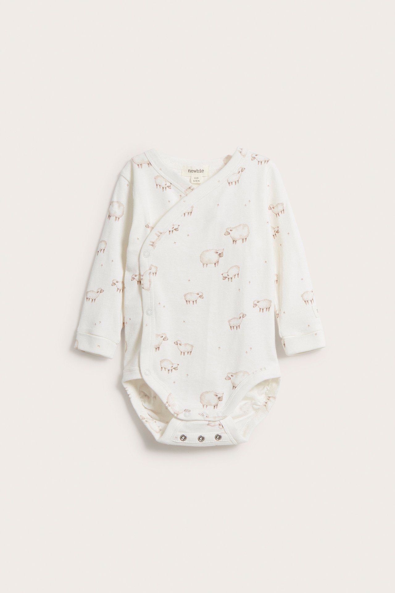 Lamb patterned bodysuit - Off-white - 2