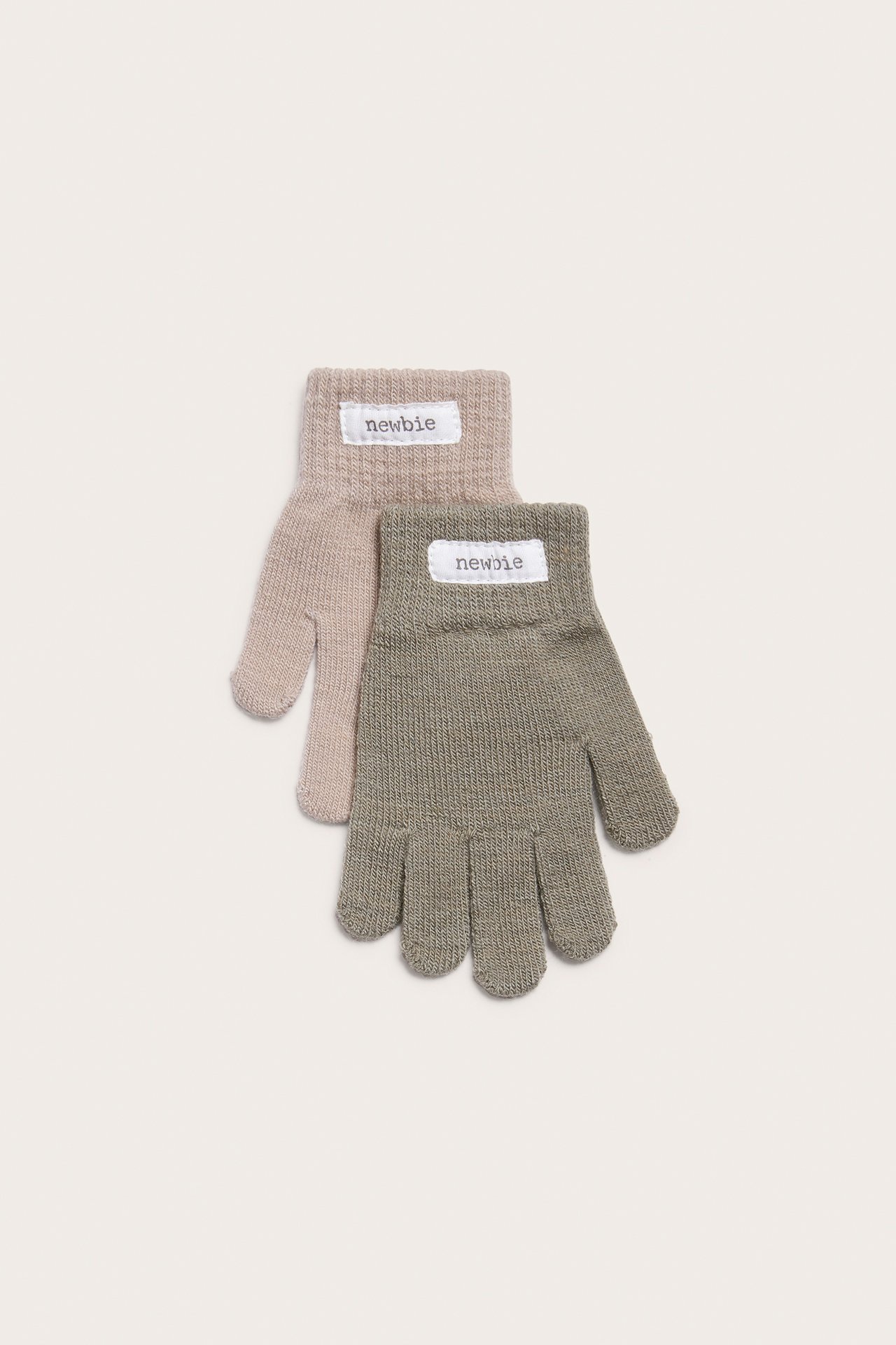 Multi knitted gloves 2pk - Green - 1