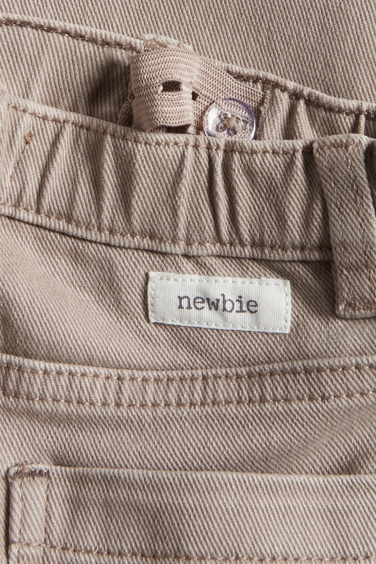 Gewebte Hose aus Twill - Dunkelbeige - 4