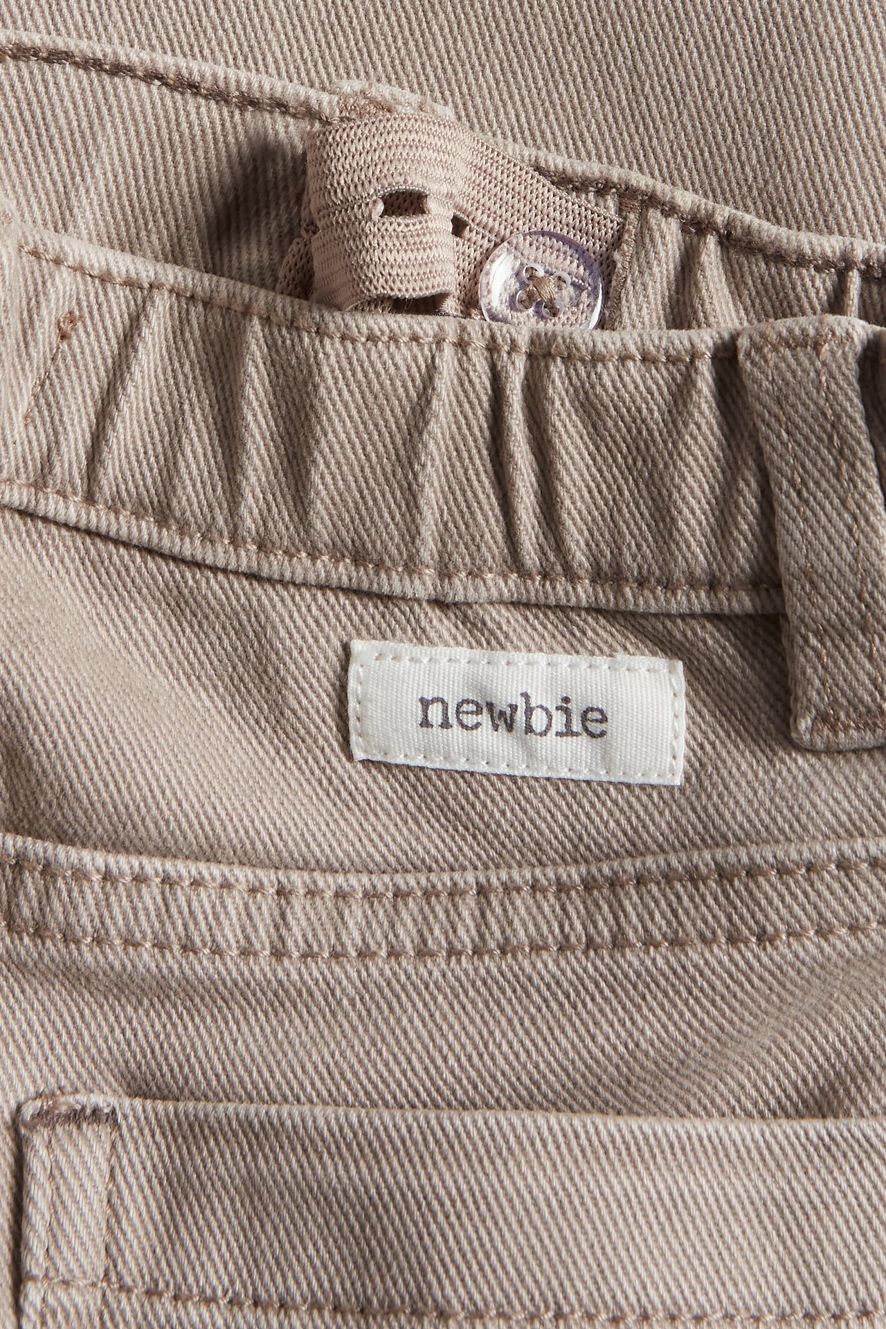Woven twill pants - Dark beige - 3