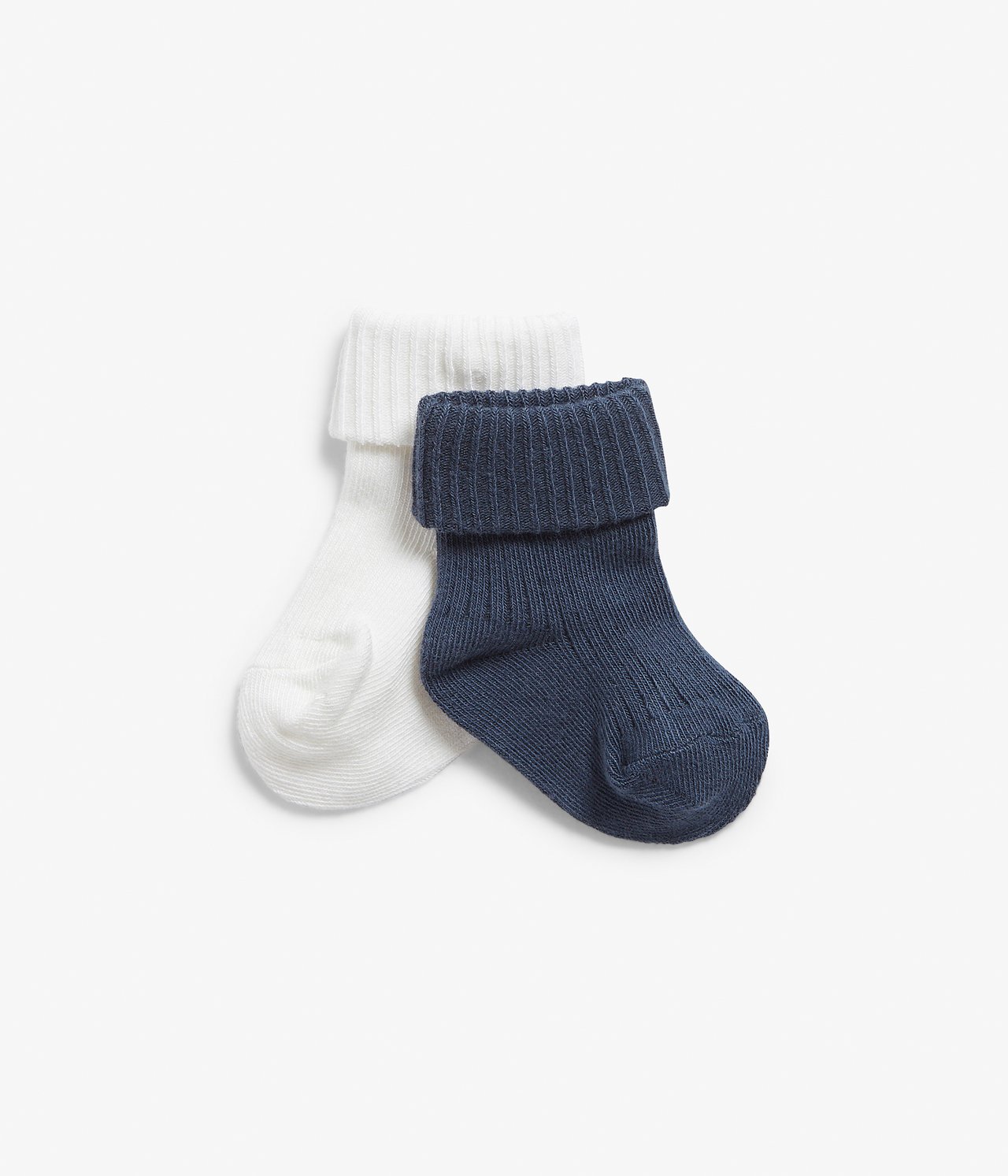 Folded cuff socks 2pk