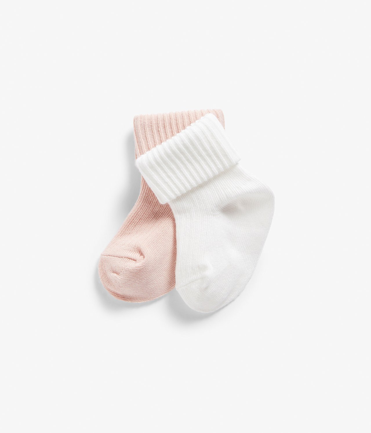 Folded cuff socks 2pk