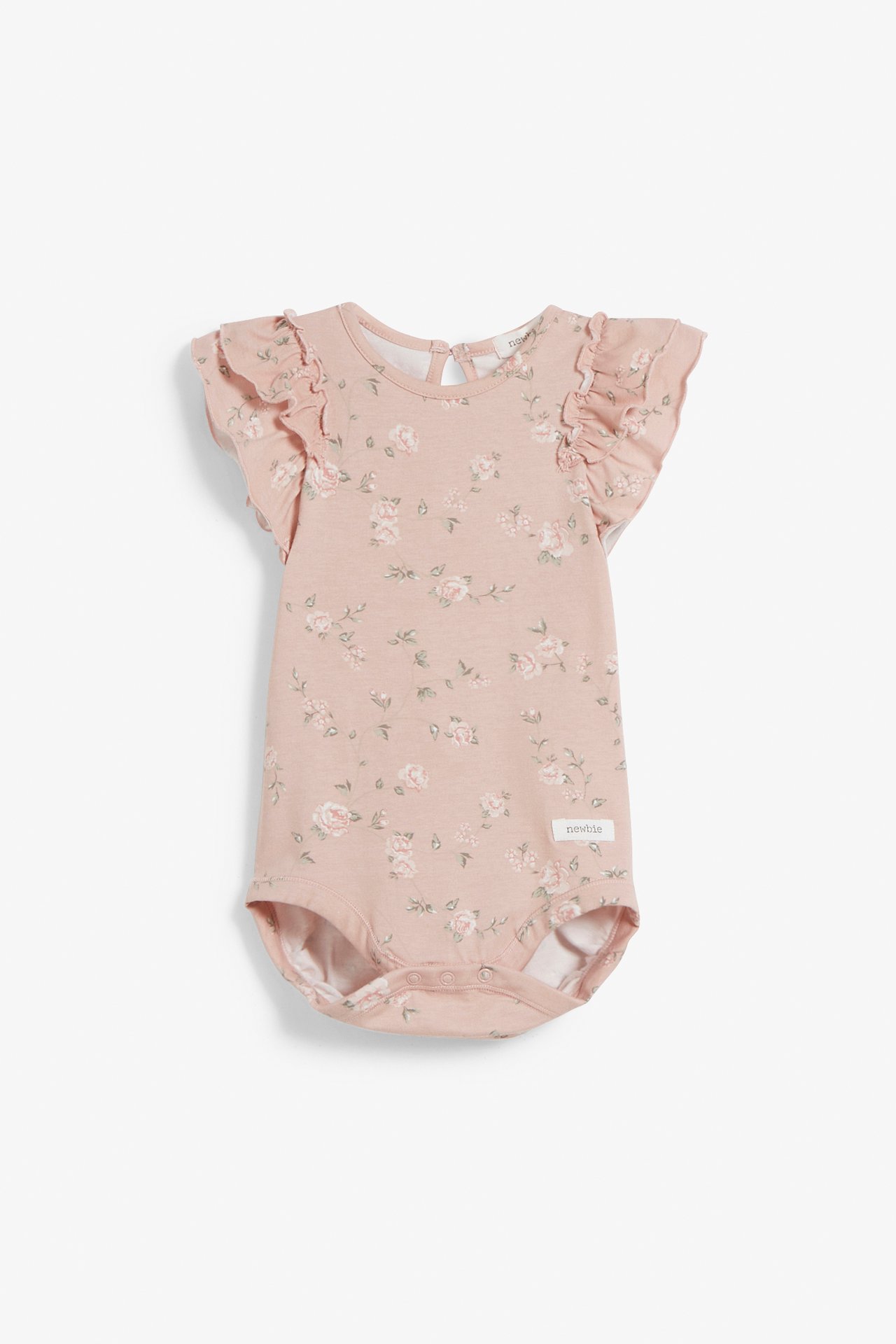 Body mit Blumenmuster und Rüschen - Rosa - 2