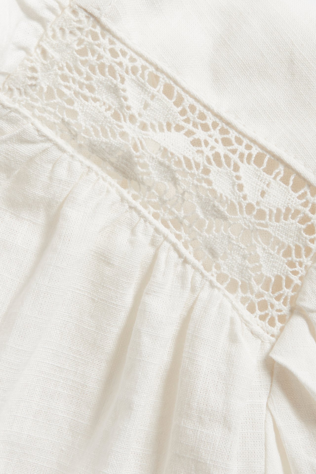 Women's floral embroidery blouse - Off-white - 4