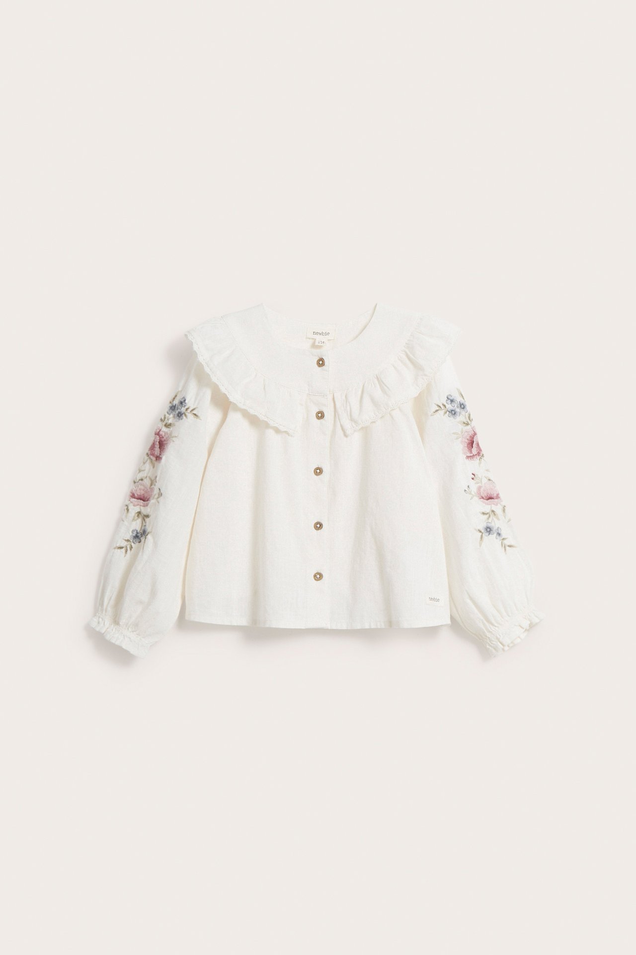 Floral embroidery blouse - Off-white - 6