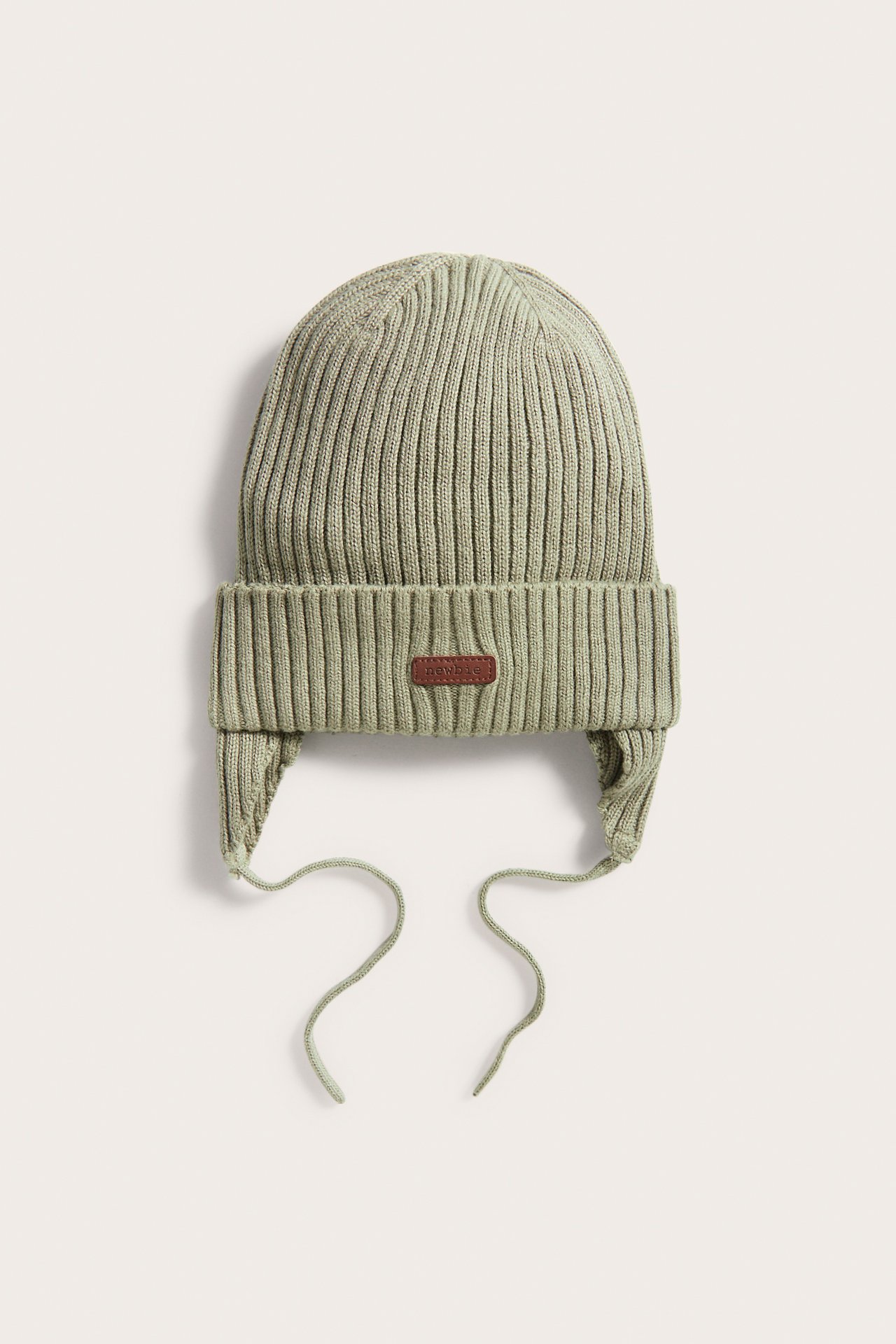 Knitted ear flap beanie