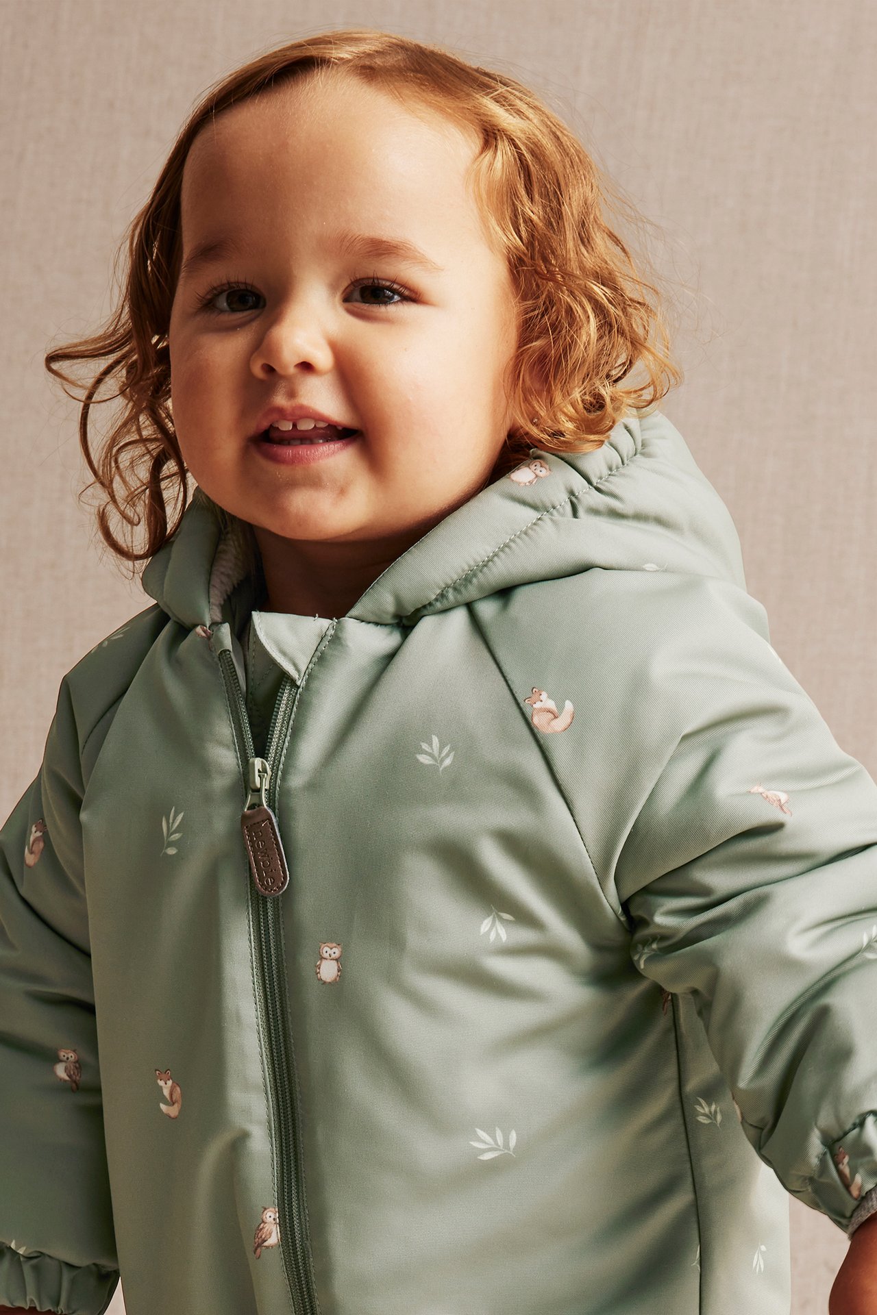 Patterned coverall for babies - Green - 5