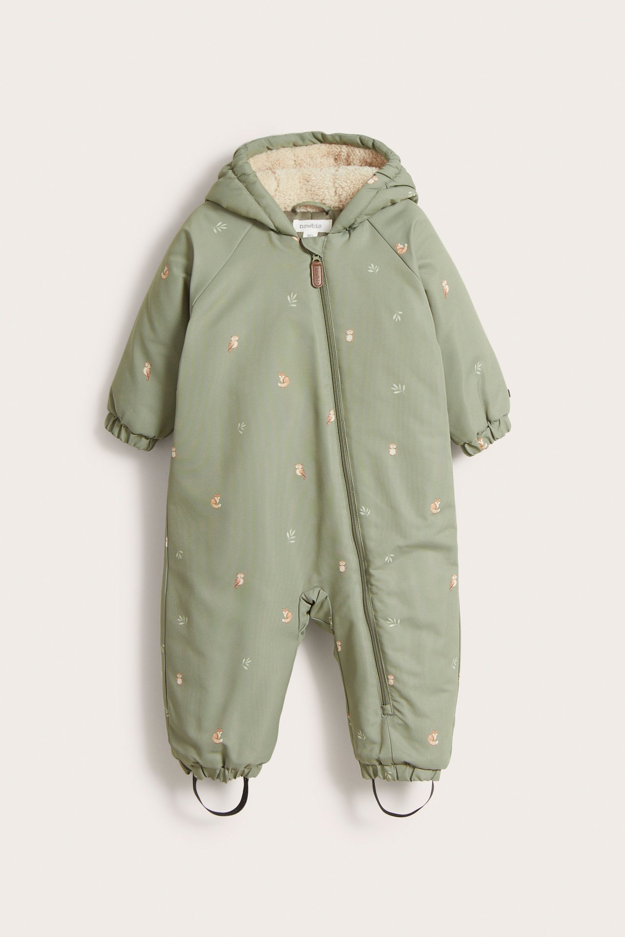 Patterned coverall for babies - Green - 8