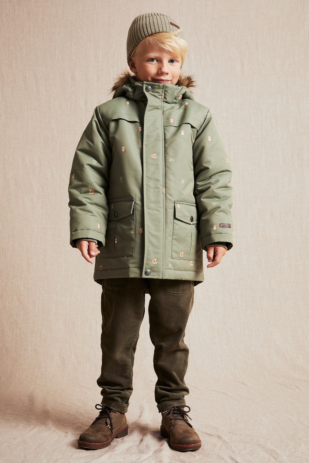 Jacke mit Tiermuster - Grün - 2
