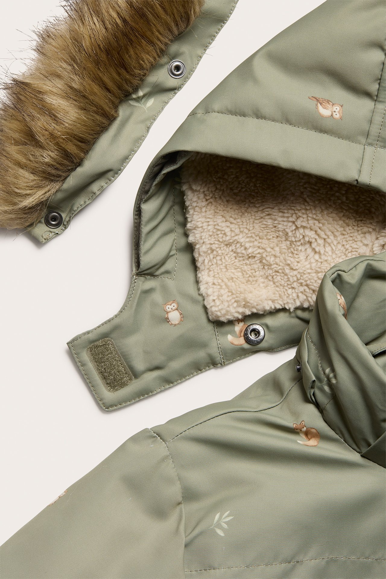 Jacke mit Tiermuster - Grün - 5