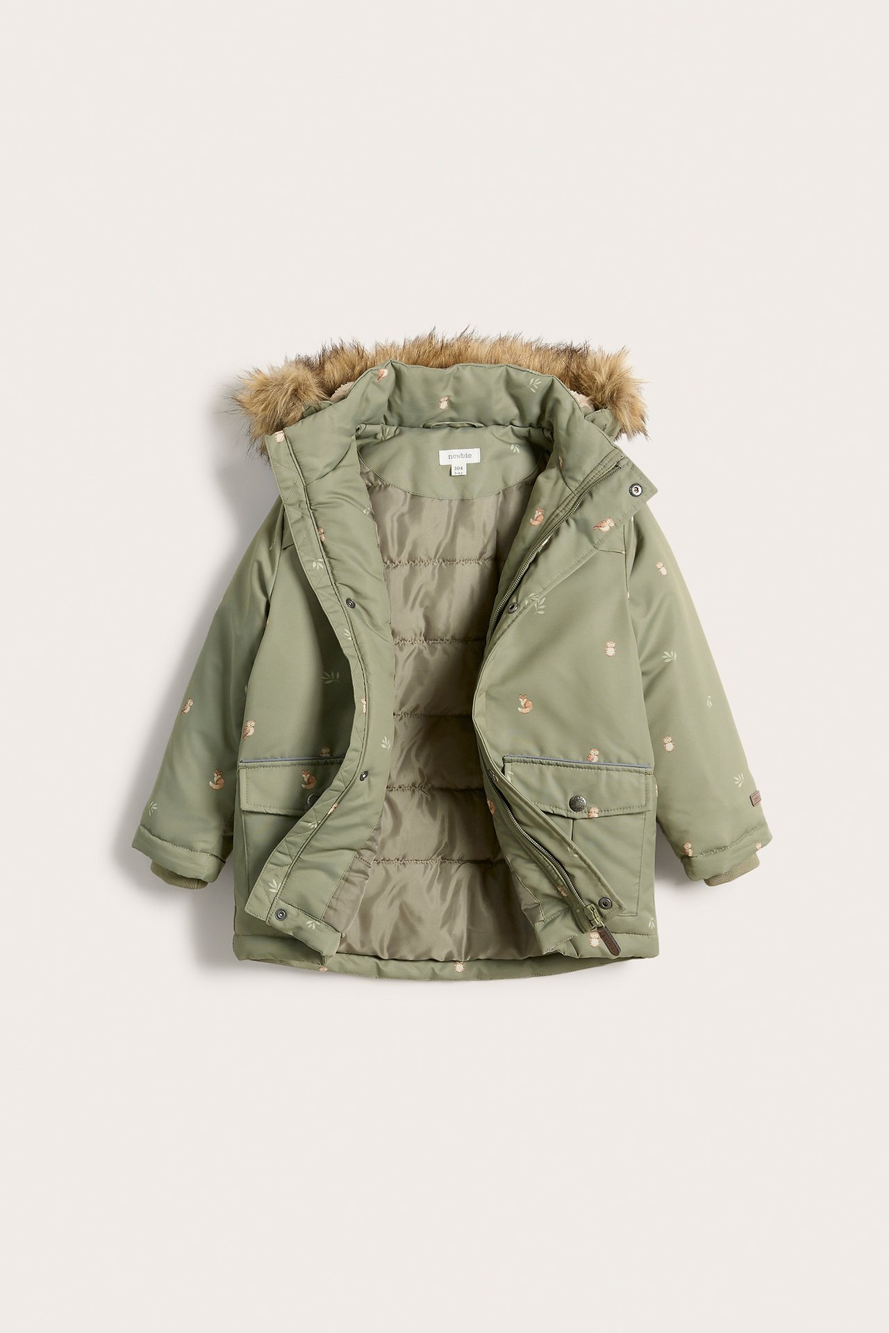 Jacke mit Tiermuster - Grün - 7
