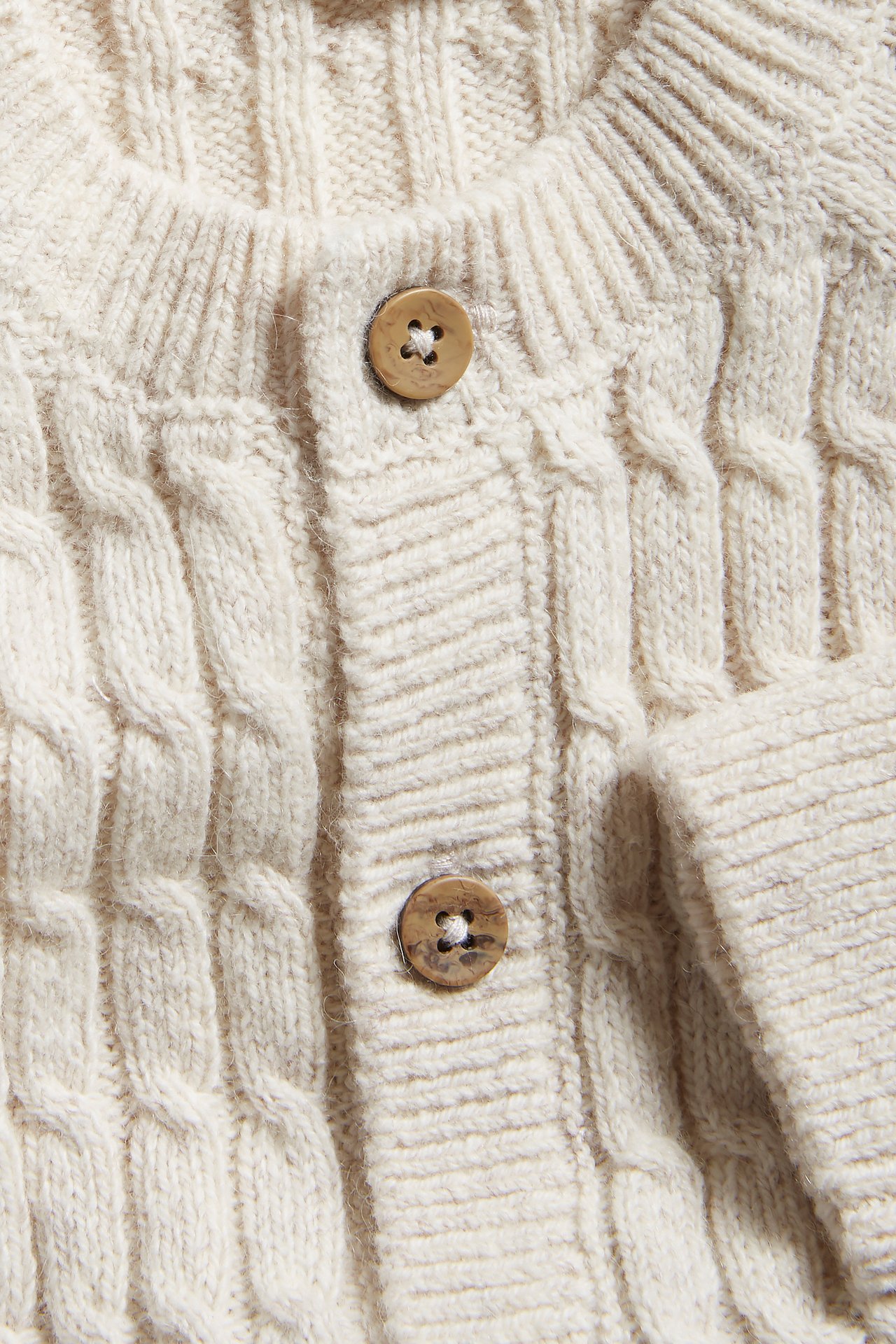 Cable-knit cardigan