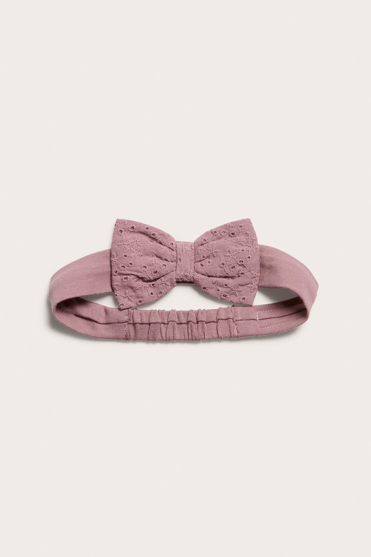 Hairband with rose - Dark pink - 1