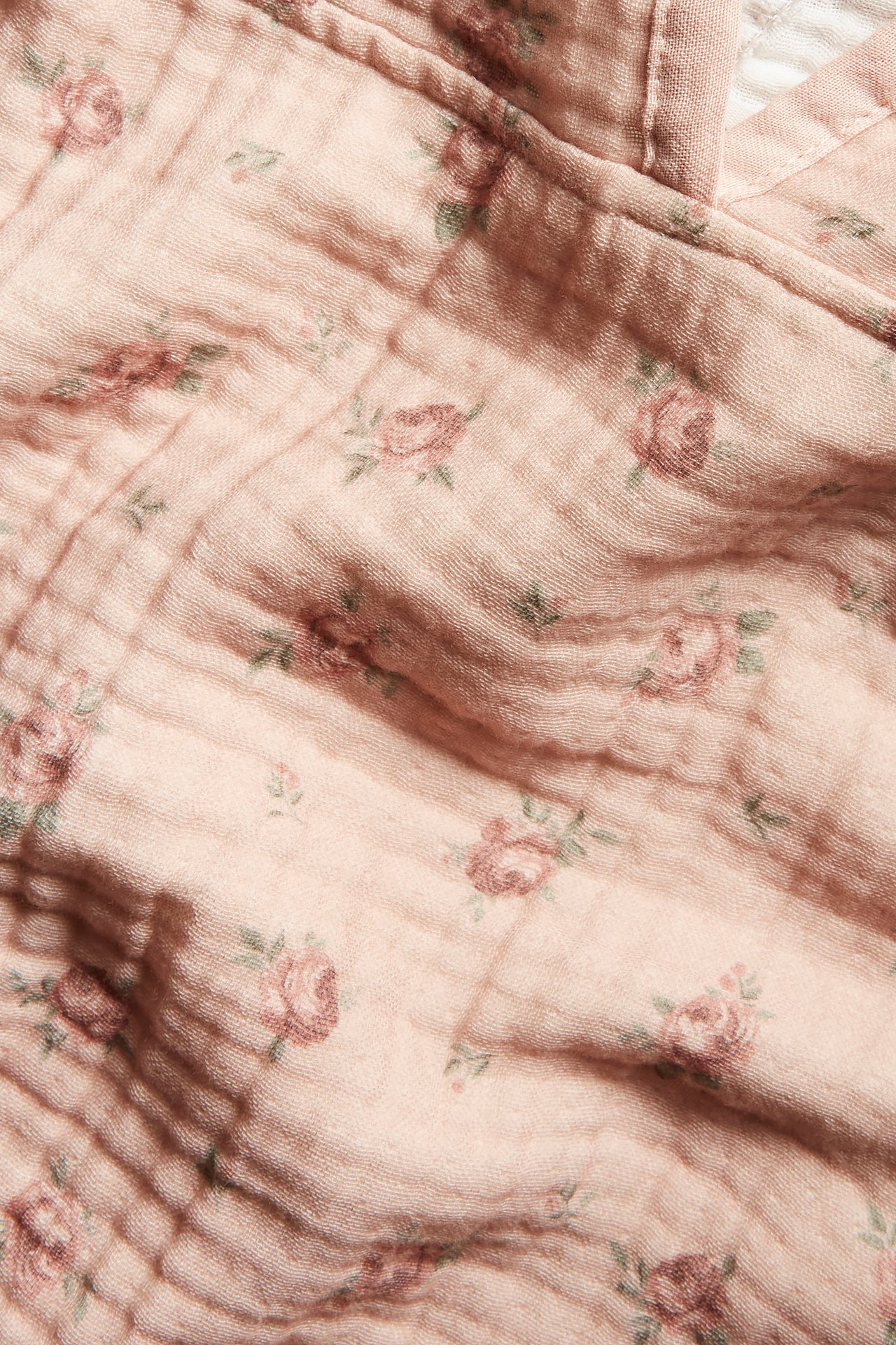 Rose towelling hooded poncho - Pink - 1