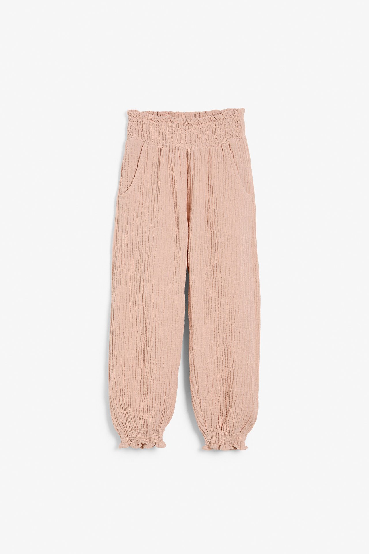 Woven crepe pants - Pink - 2