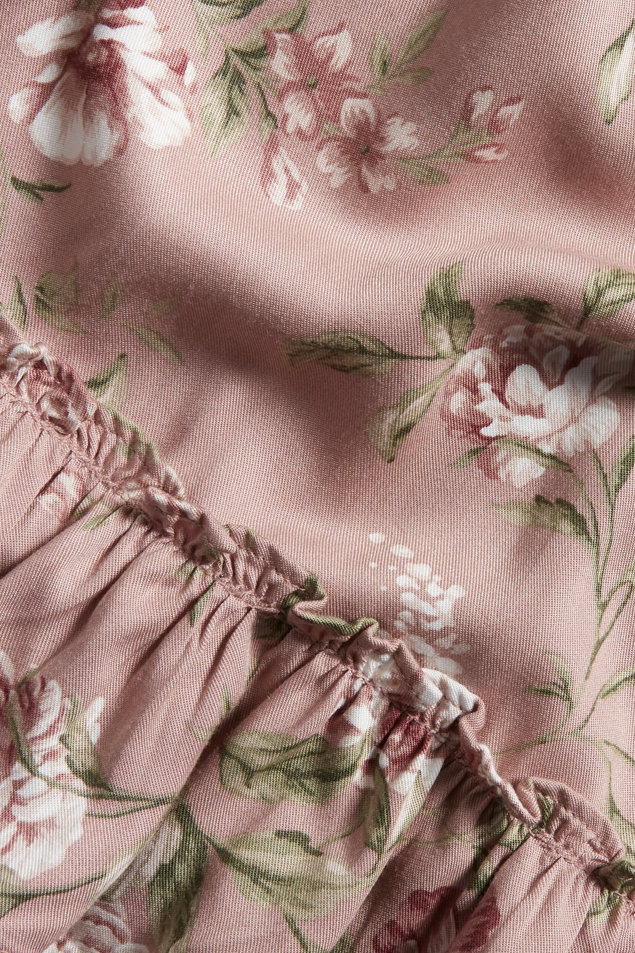 Kleid aus Viskose mit Blumenmuster - Rosa - 1