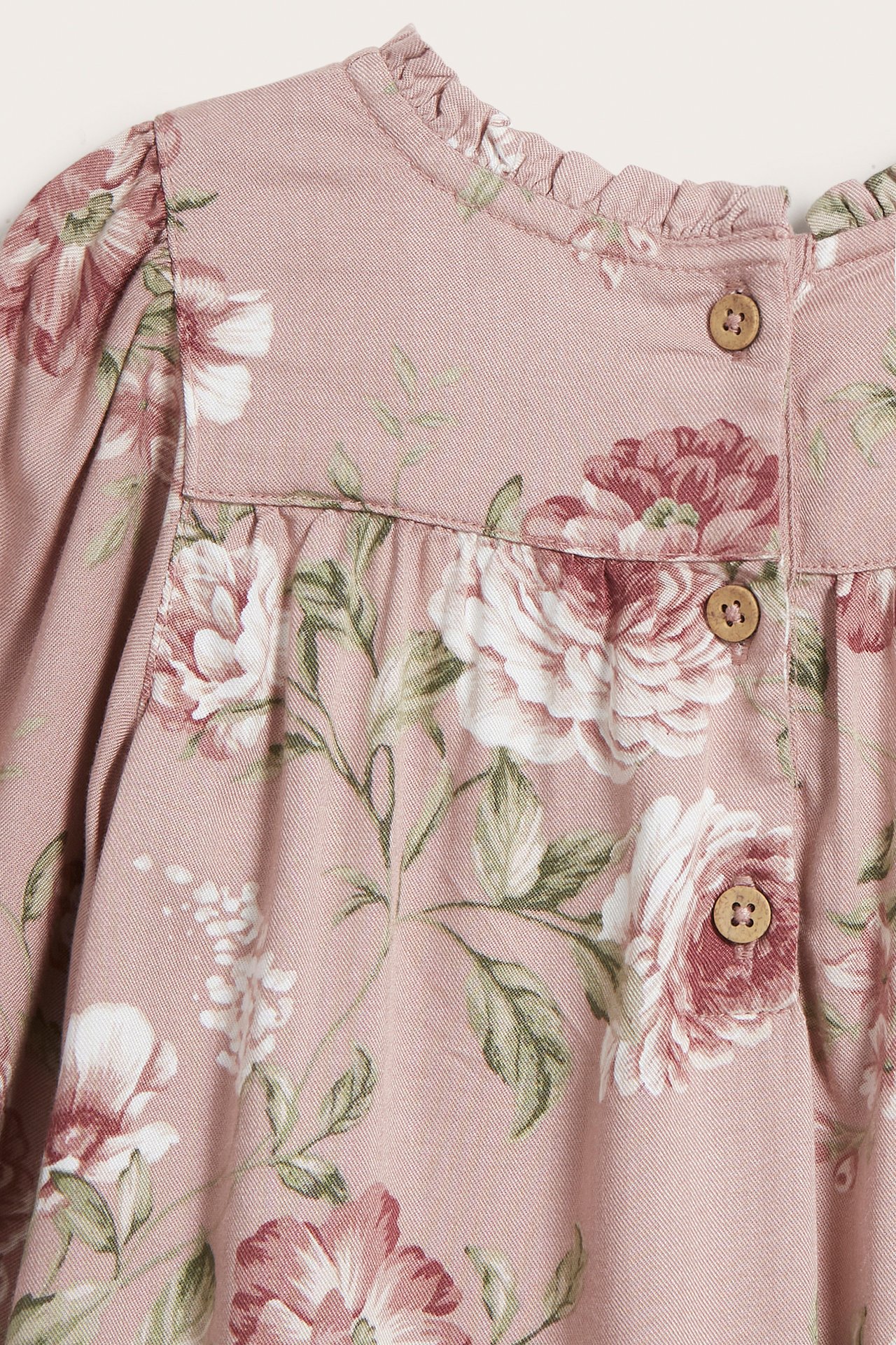 Kleid aus Viskose mit Blumenmuster - Rosa - 3