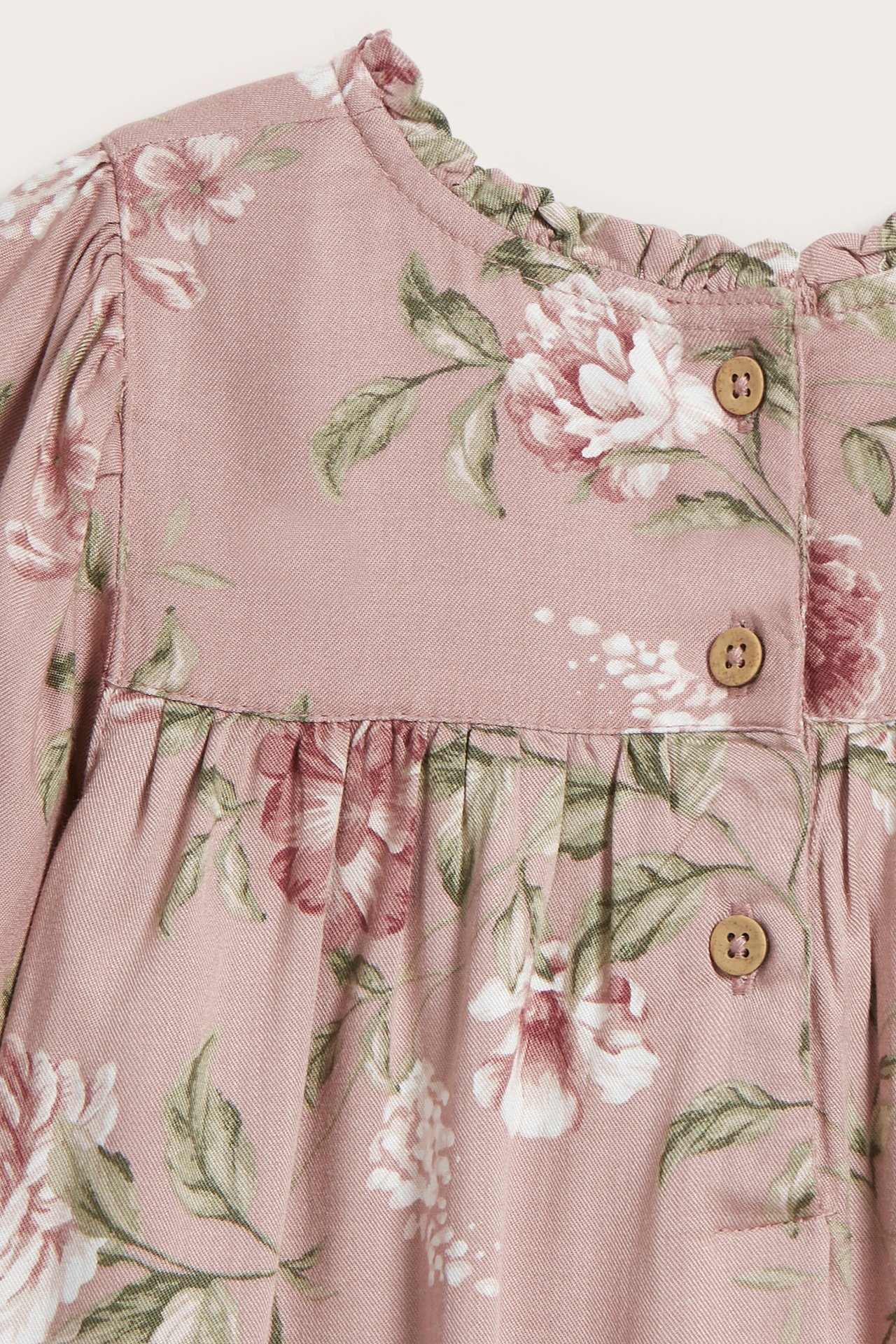 Floral viscose dress - Pink - 3