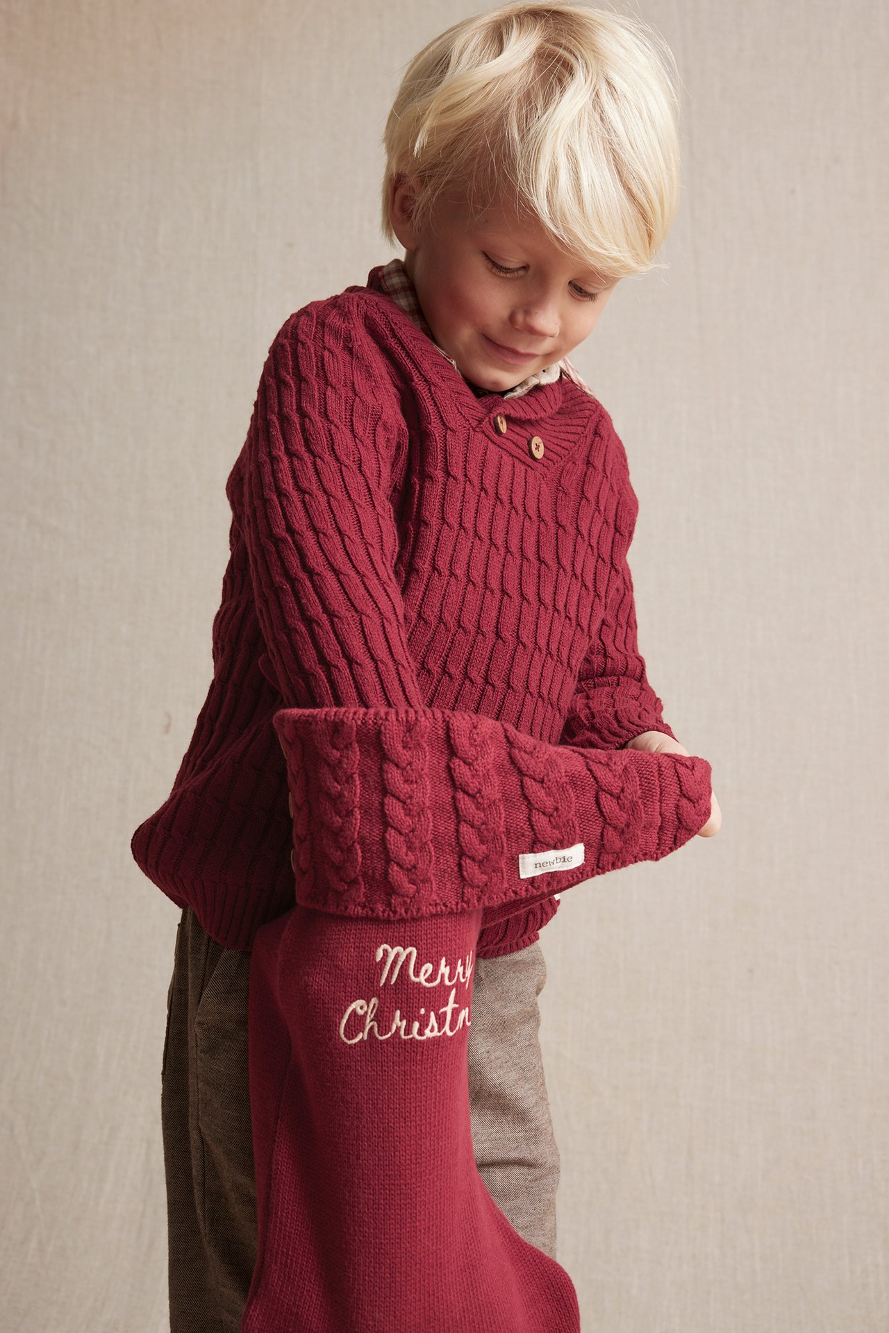 Strickpullover aus einem Wollgemisch - Rot - 2