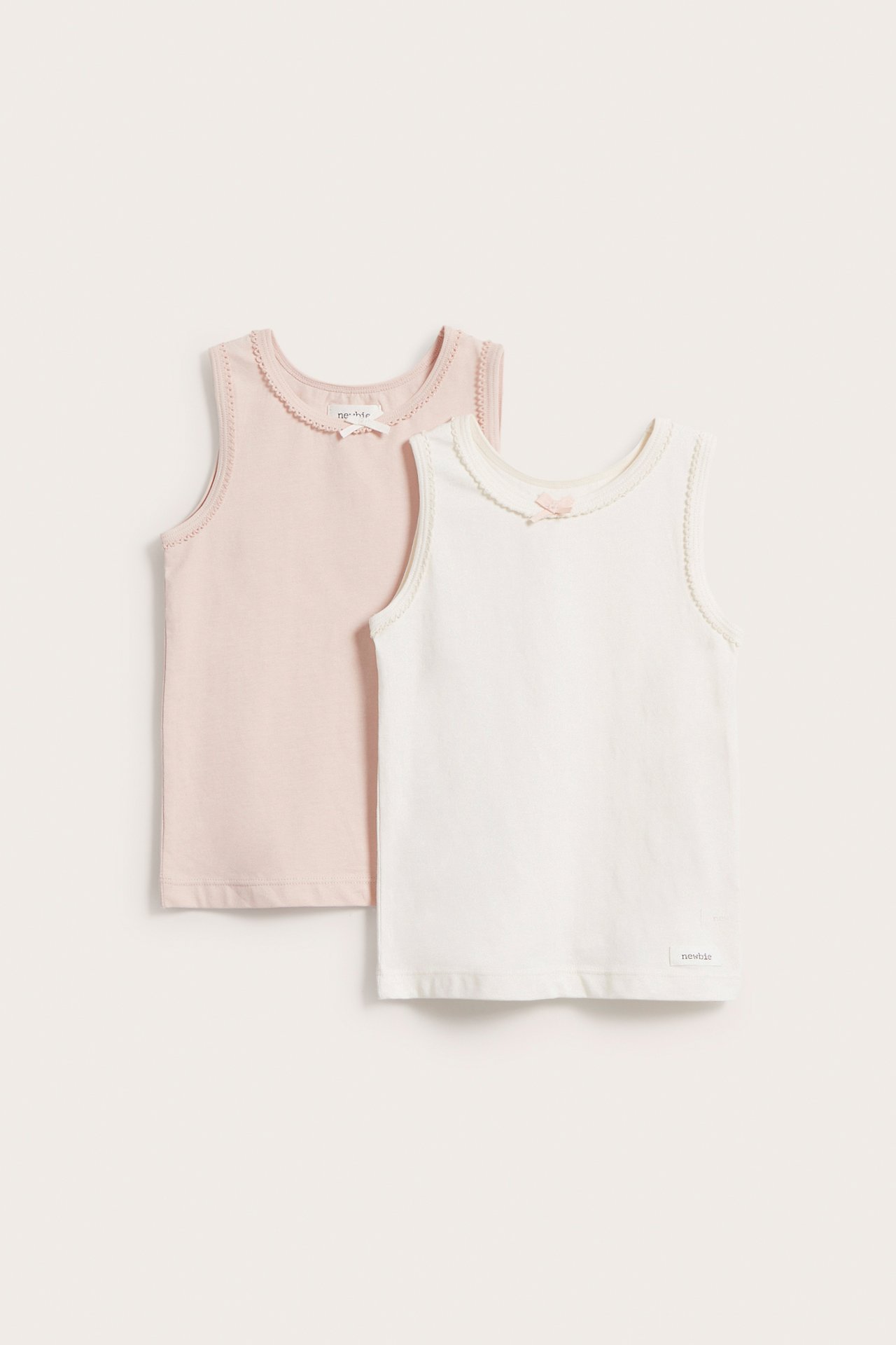 Basic bow tanks 2-pack - Off-white - 2