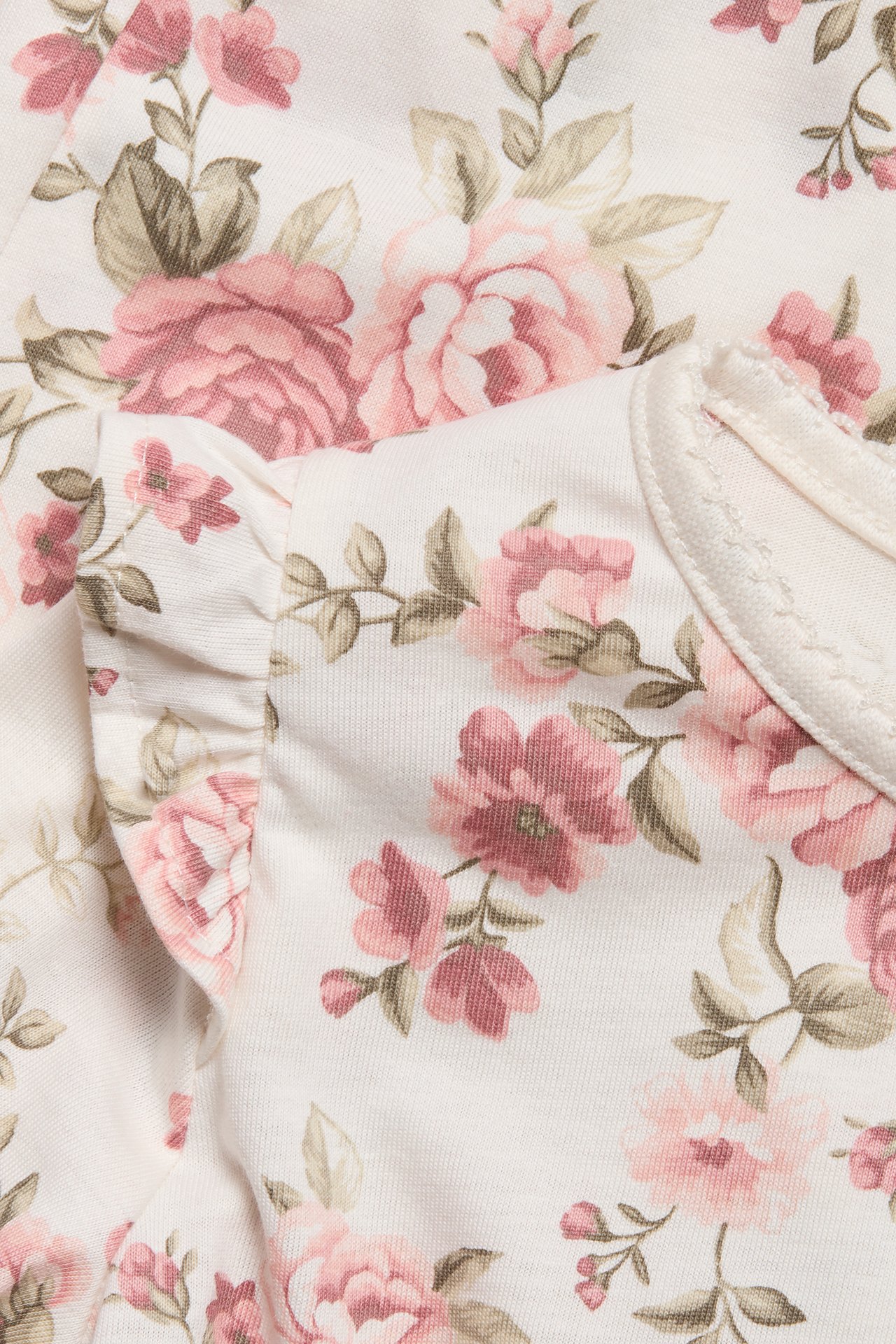 Pyjama-Set mit Rosenmuster - Naturweiß - 1