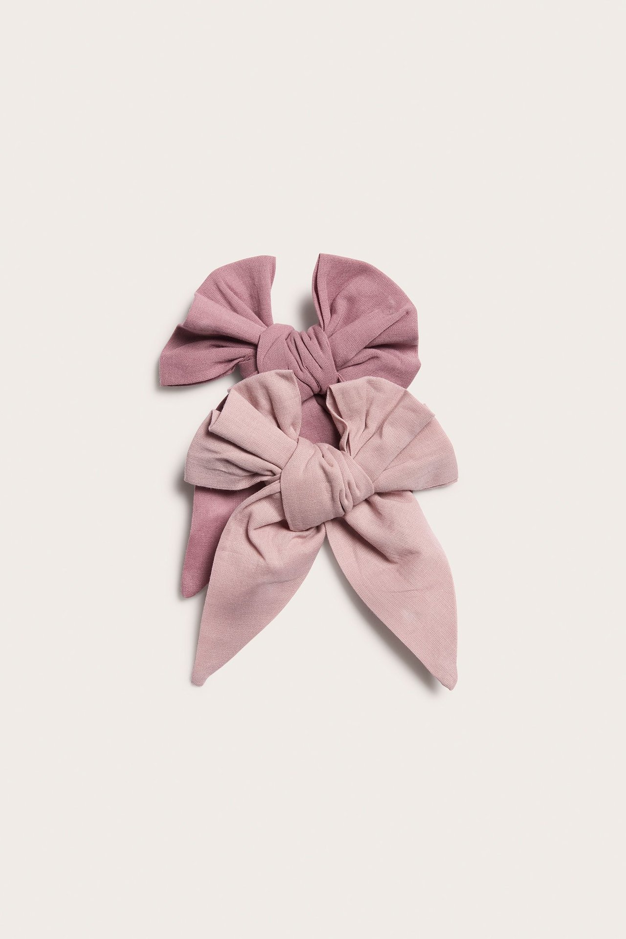 Cotton bows 2-pack - Pink - 1