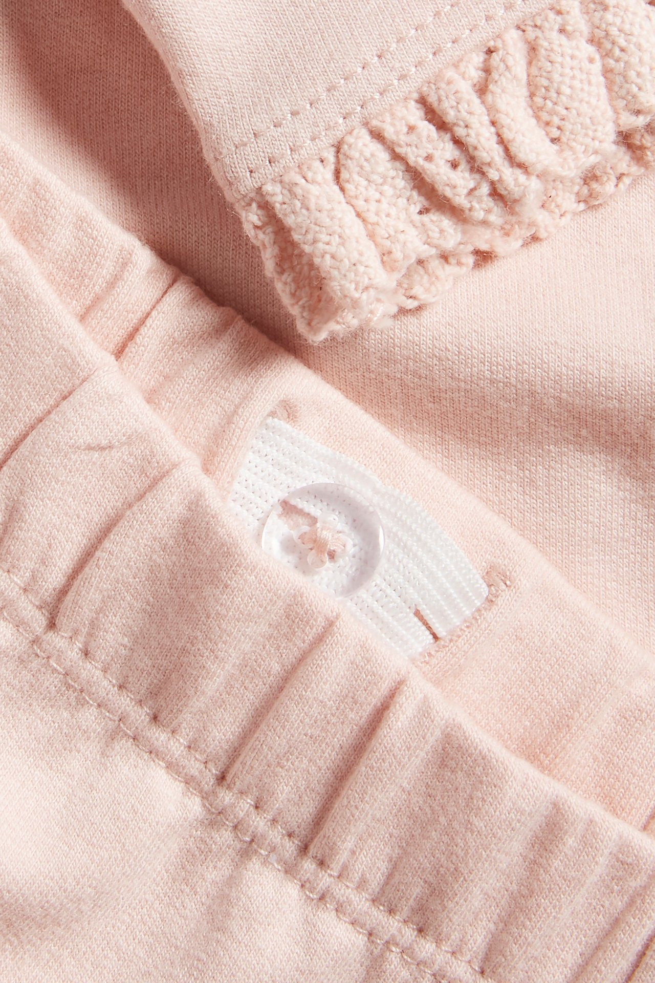 Leggings with lace - Light pink - 1
