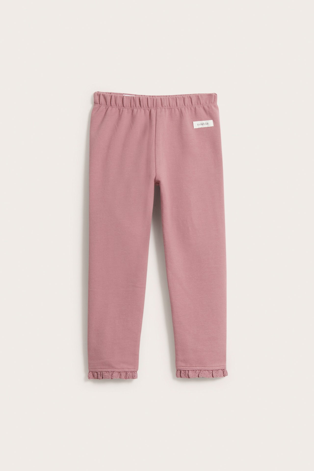 Leggings mit Spitze - Dunkelrosa - 2