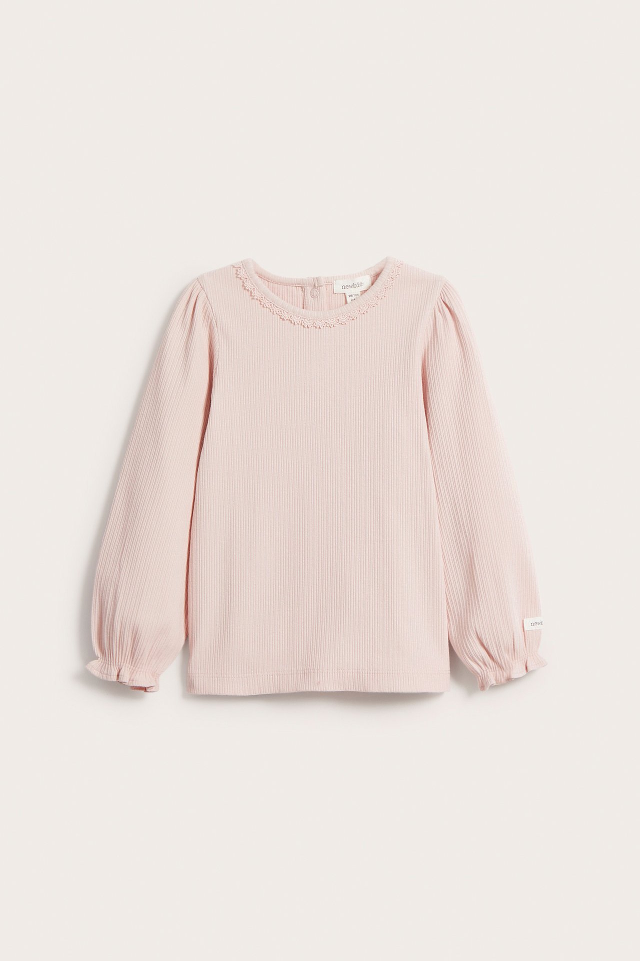 Ribbed top - Light pink - 2